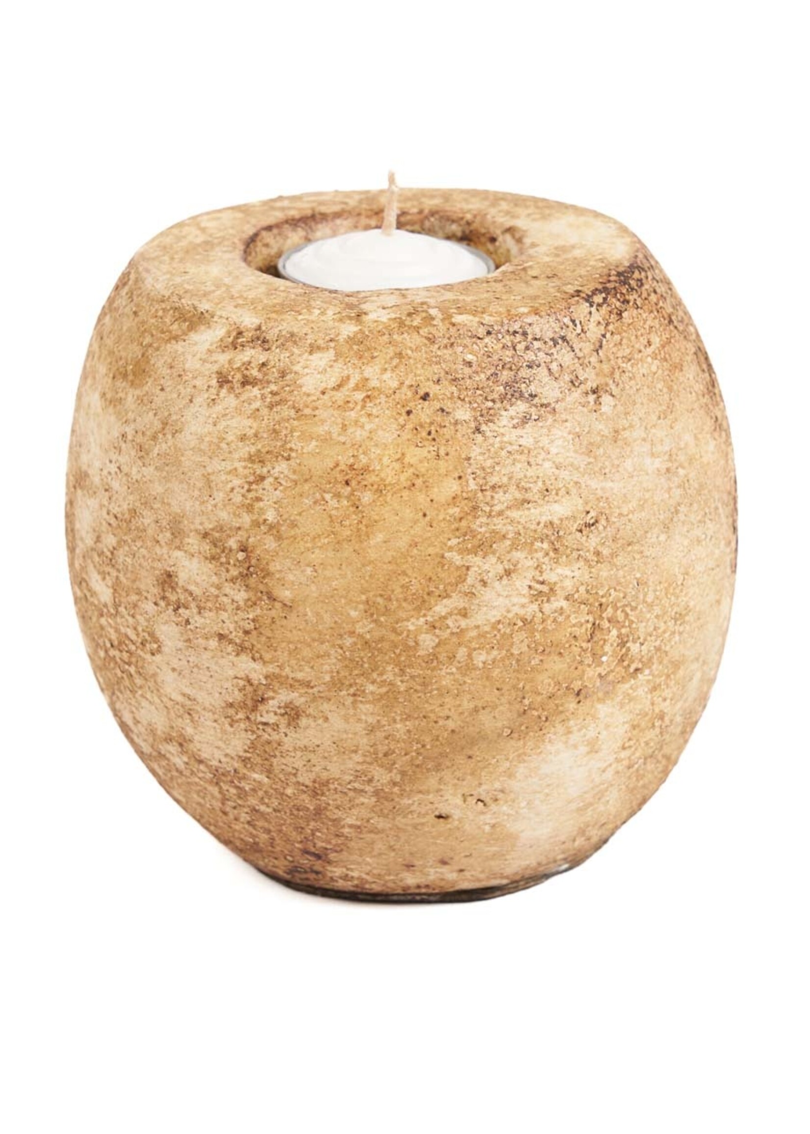 Bazar Bizar Antwerp The Cavestone Candle Holder - Cream