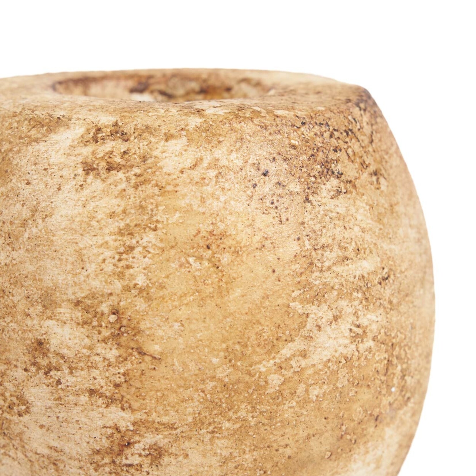 Bazar Bizar Antwerp The Cavestone Candle Holder - Cream