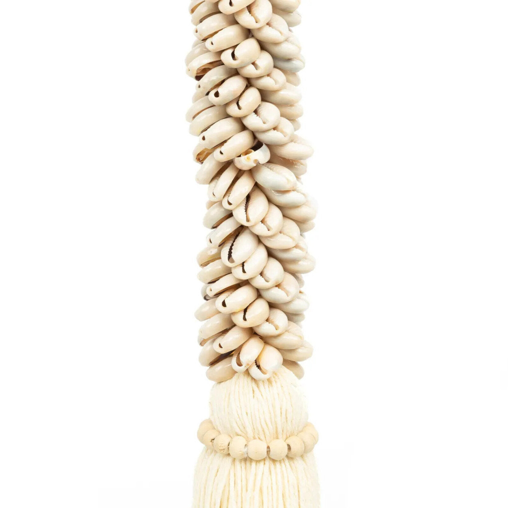 Bazar Bizar Antwerp The Cowrie & Cotton Tassel - Natural