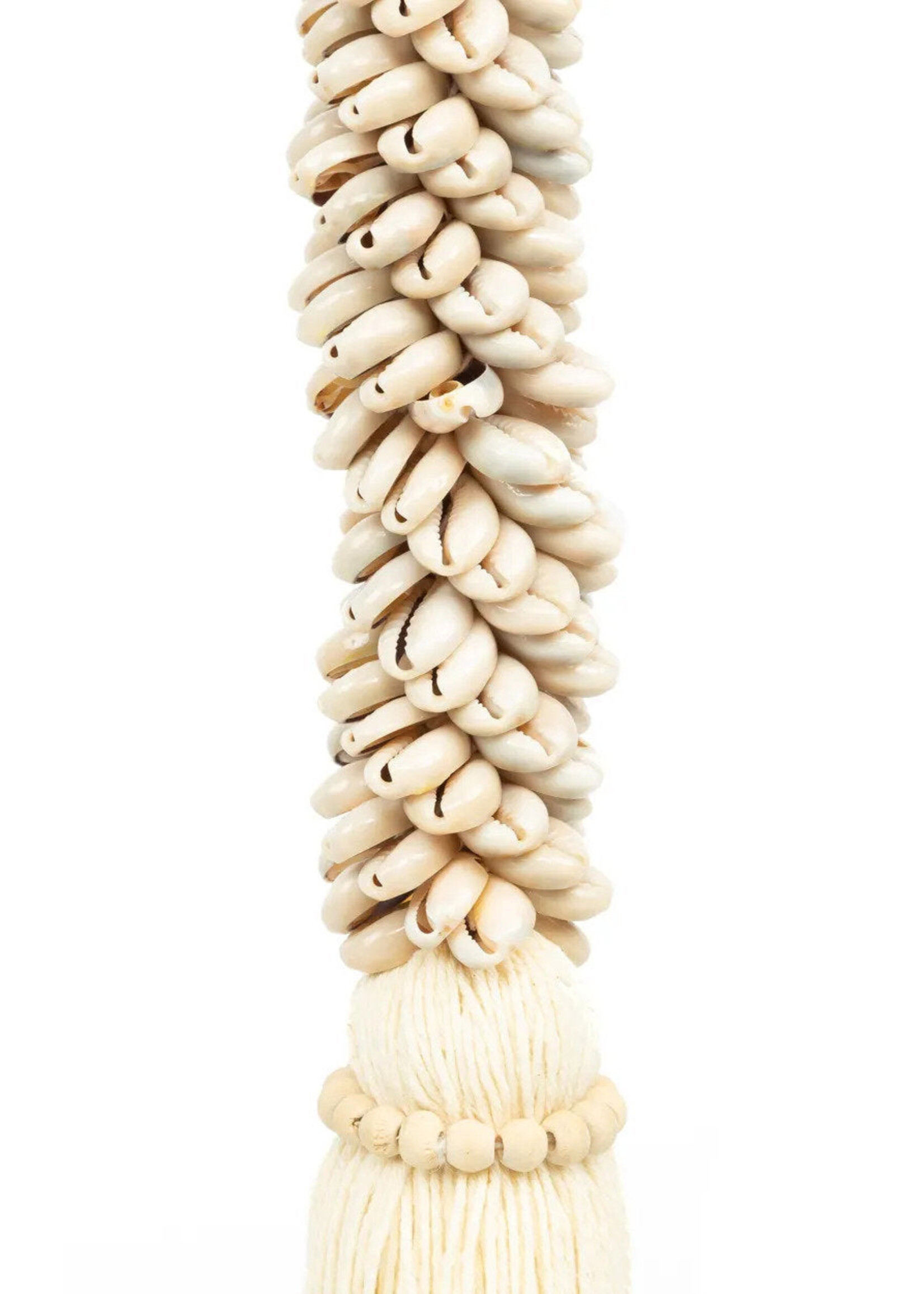 Bazar Bizar Antwerp The Cowrie & Cotton Tassel - Natural