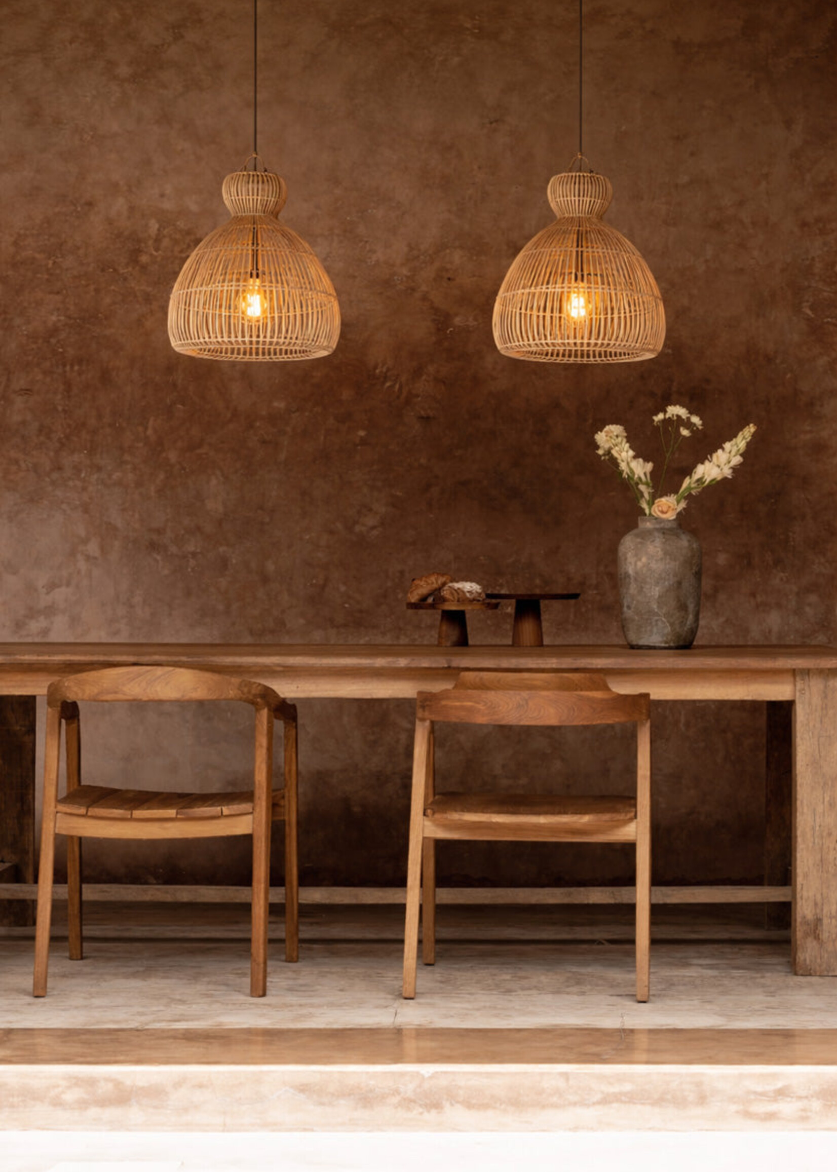 Bazar Bizar Antwerp The Matcha Whisk Pendant - Natural - S