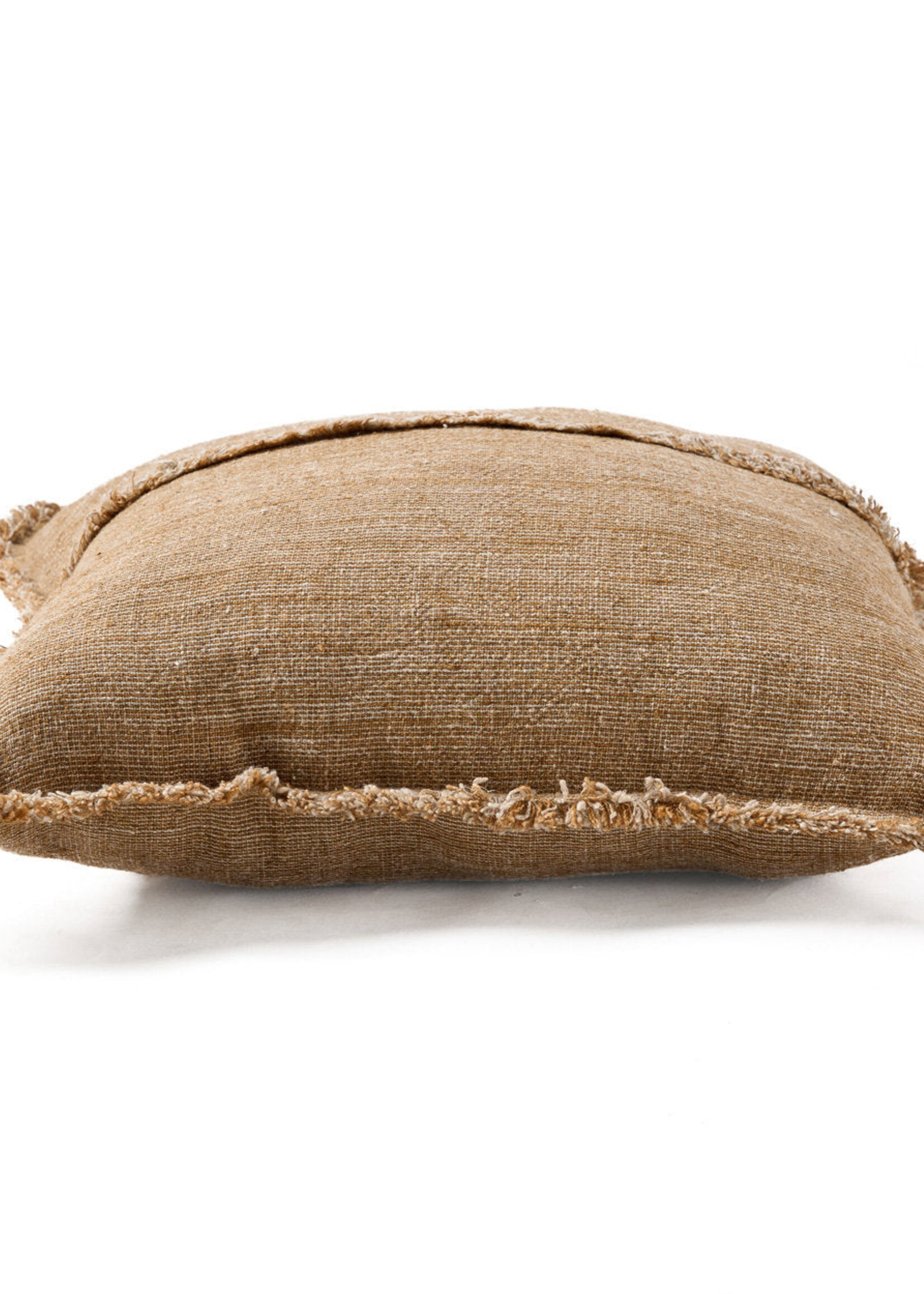 Bazar Bizar Antwerp The Sahara Fringe Cushion Cover - Natural Brown - 50x50