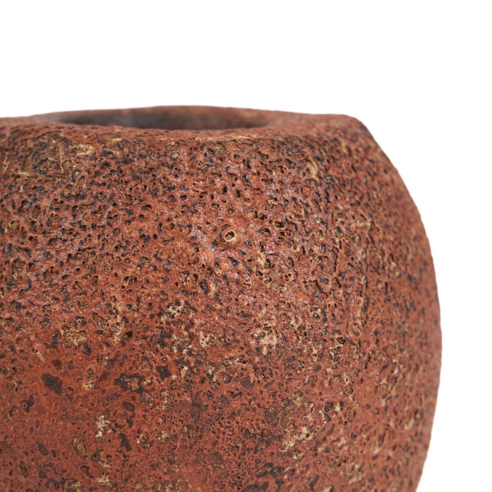 Bazar Bizar Antwerp The Cavestone Candle Holder - Terracotta