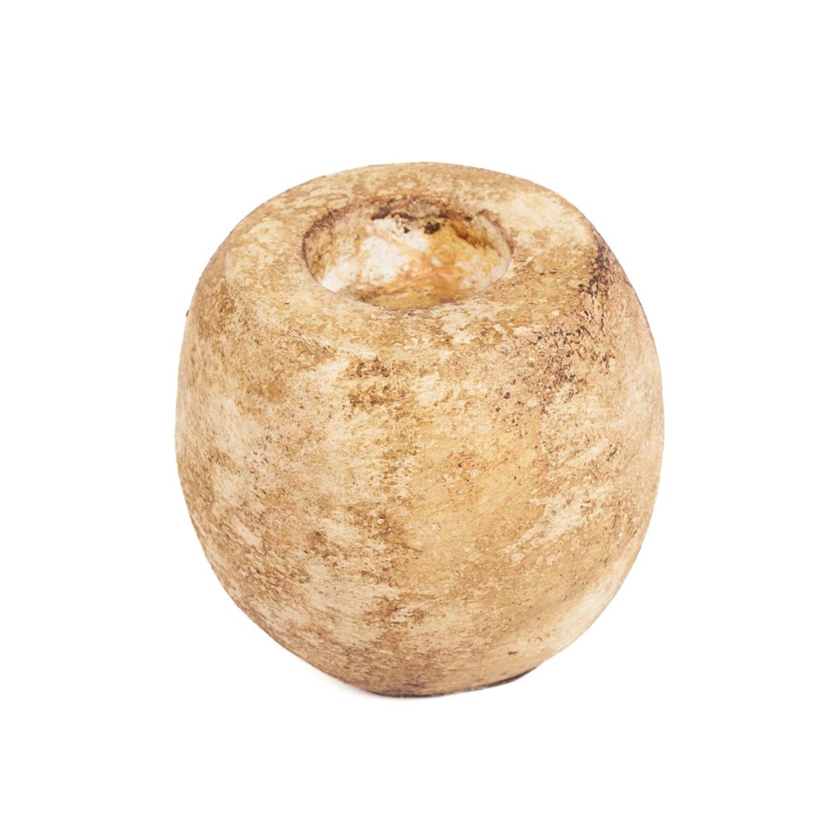 Bazar Bizar Antwerp The Cavestone Candle Holder - Cream