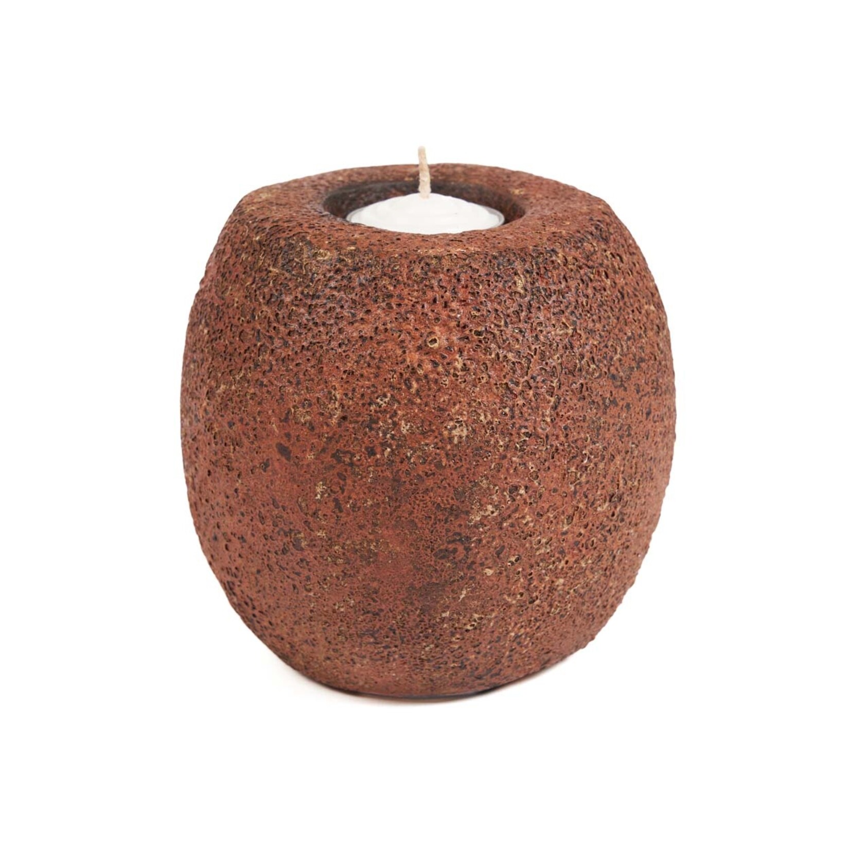 Bazar Bizar Antwerp The Cavestone Candle Holder - Terracotta