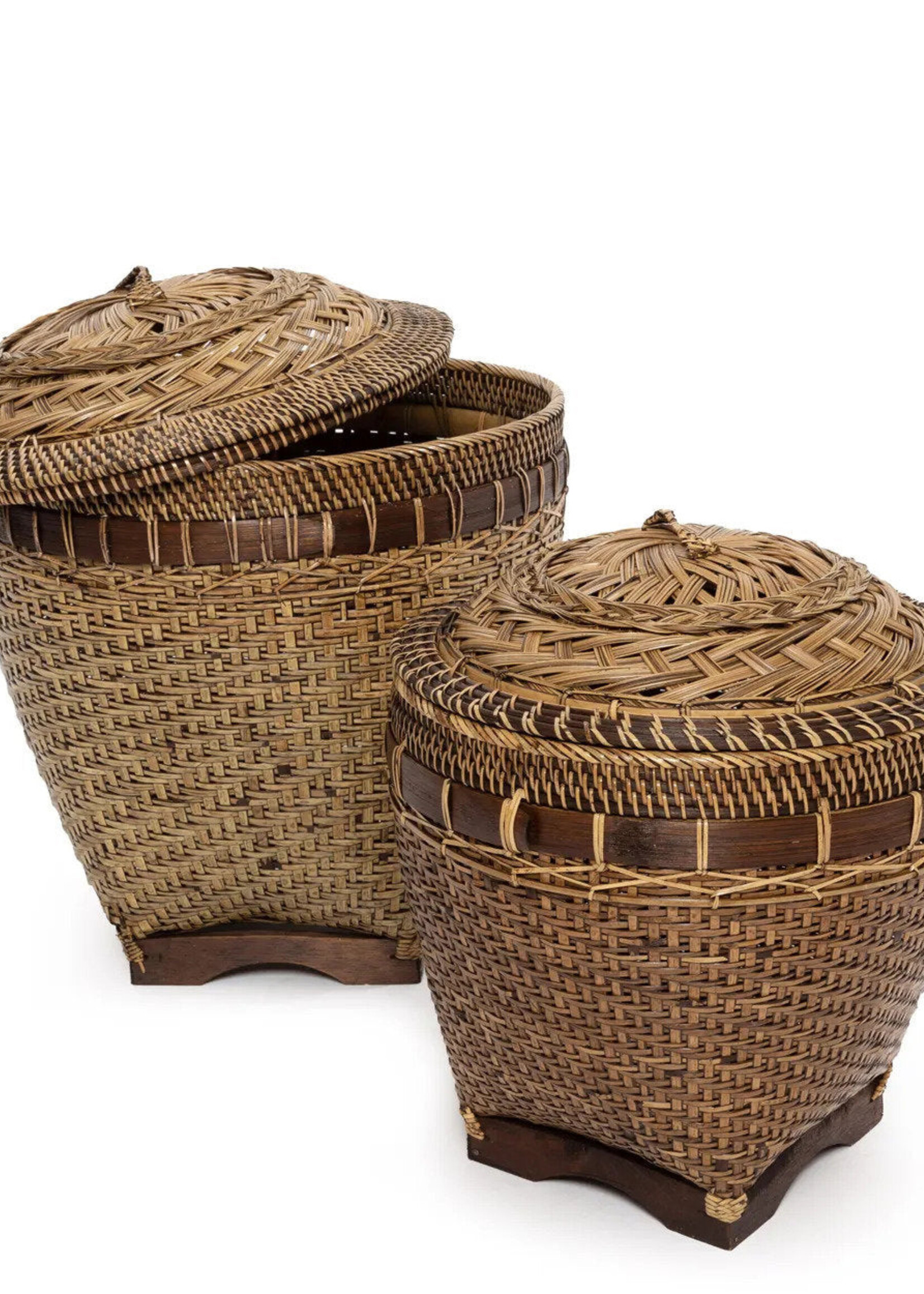 Bazar Bizar Antwerp The Colonial Storage Basket - Natural Brown - L