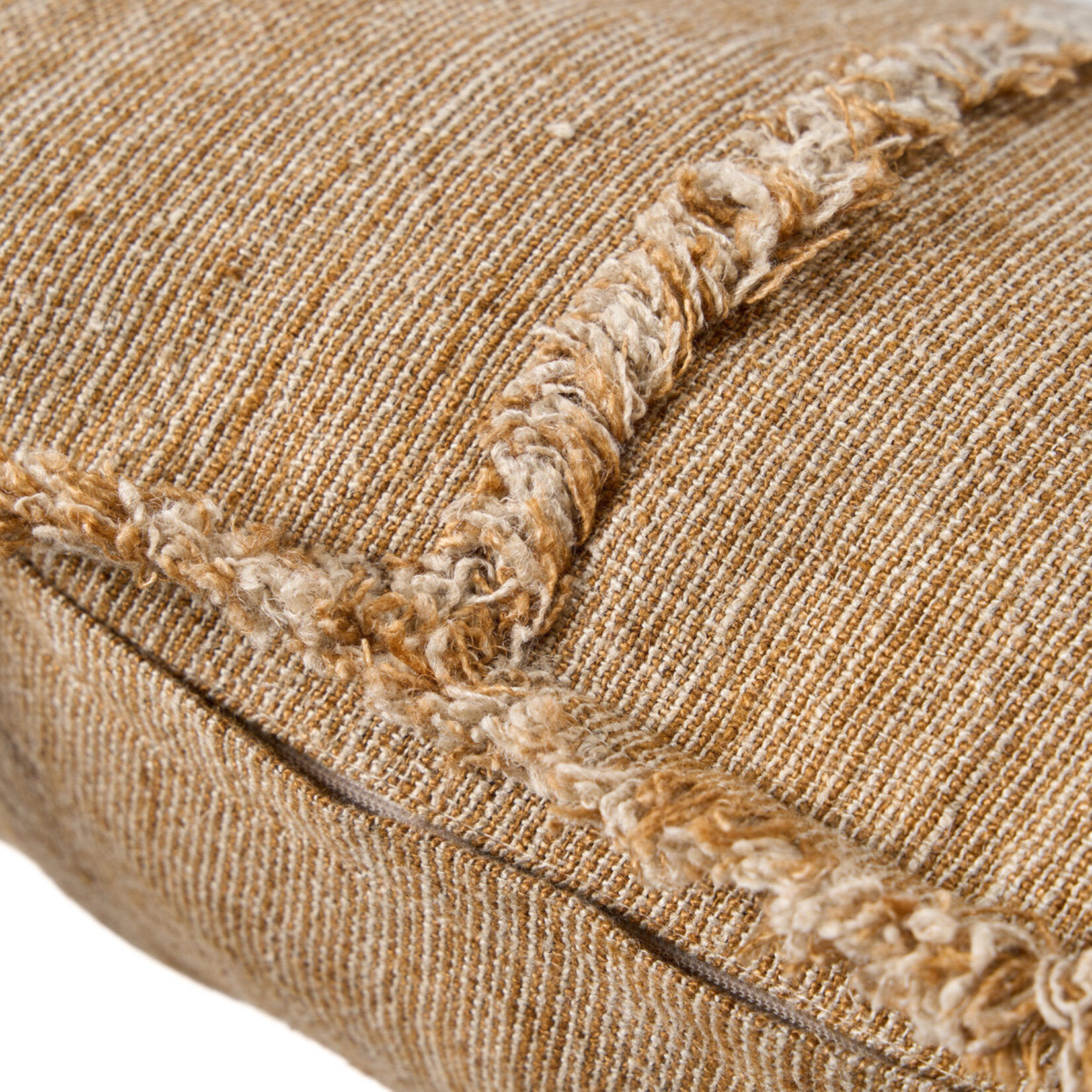Bazar Bizar Antwerp The Sahara Fringe Cushion Cover - Natural Brown - 50x50