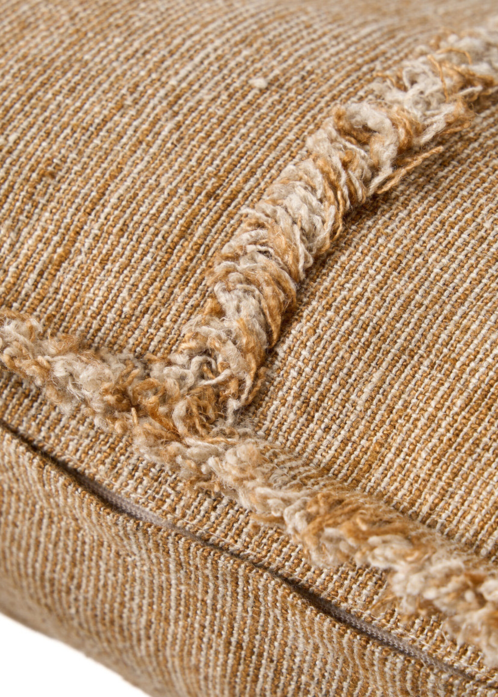 Bazar Bizar Antwerp The Sahara Fringe Cushion Cover - Natural Brown - 50x50