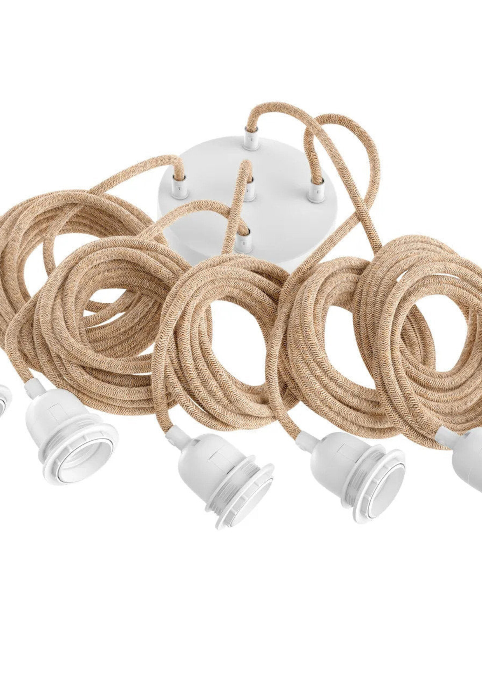 Bazar Bizar Antwerp Fitting Lamps Ceiling - Natural White - 5 Fittings