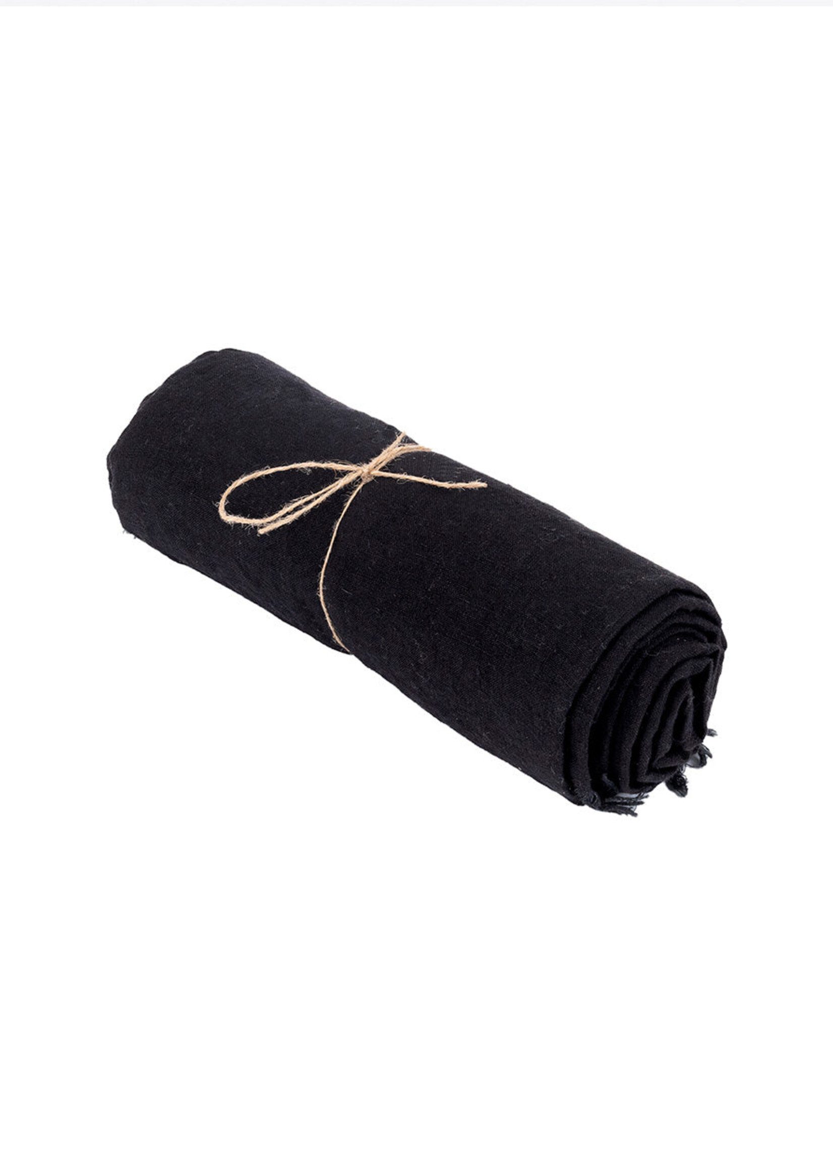 Bazar Bizar Antwerp The Linen Tablecloth - Black - 150x200