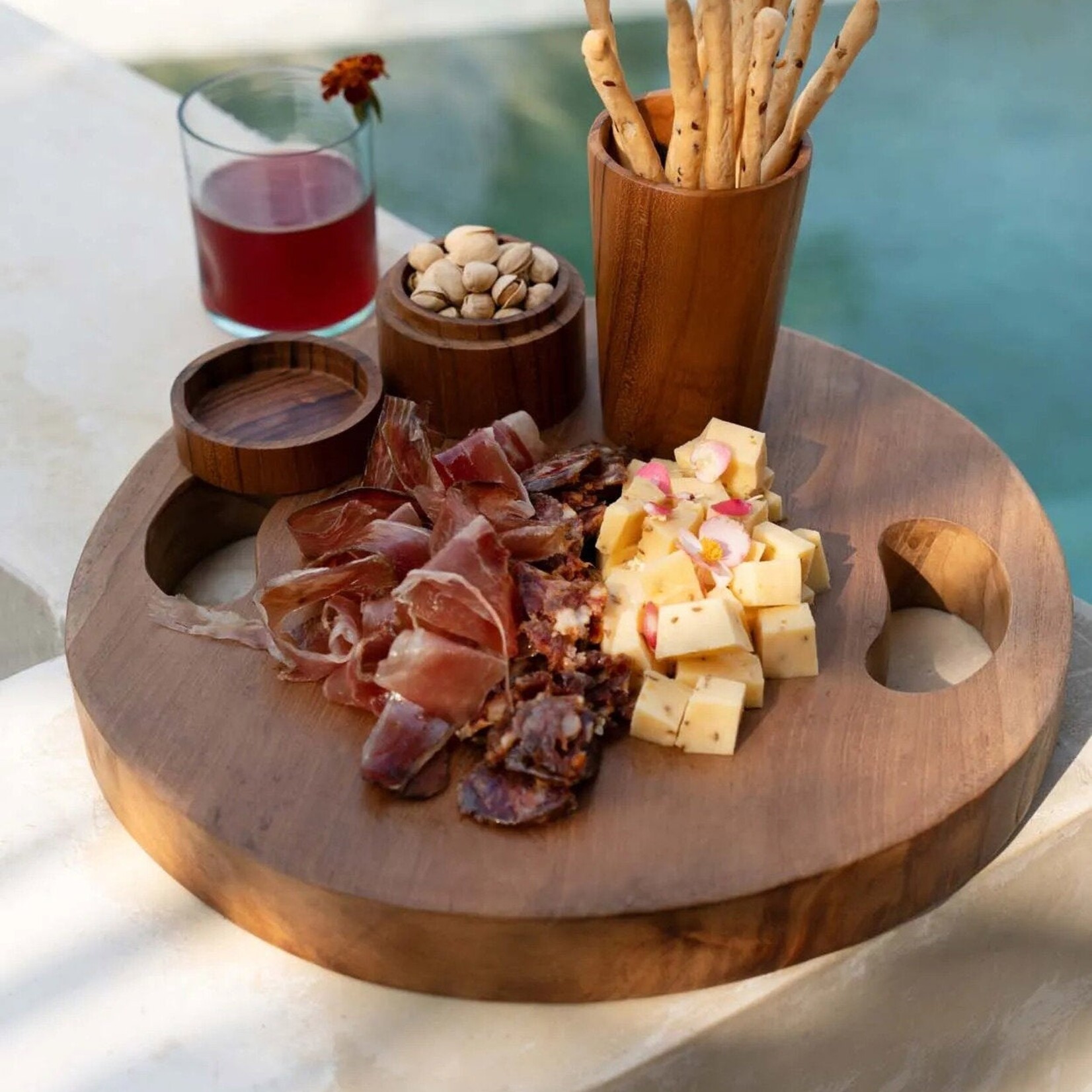 Bazar Bizar Antwerp The Teak Root Tray - Natural - M
