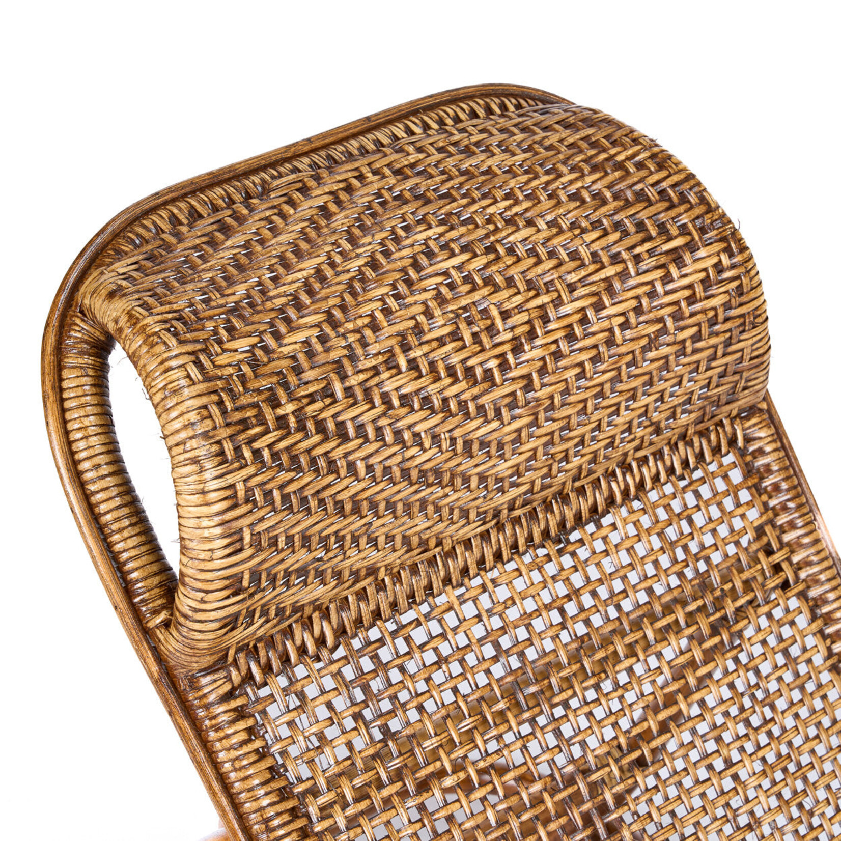 Bazar Bizar Antwerp The Rattan Floor Lounger - Dark Walnut