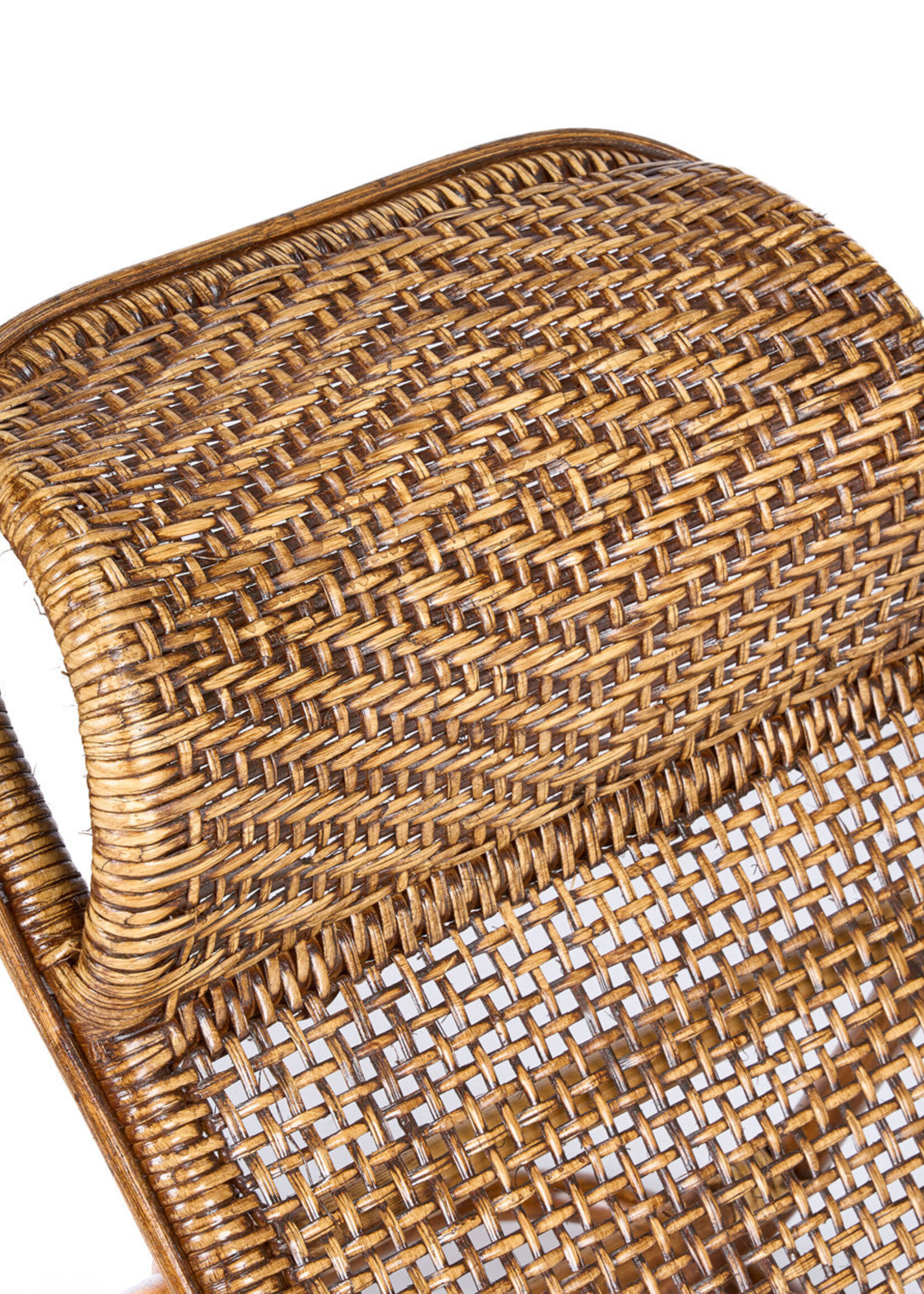 Bazar Bizar Antwerp The Rattan Floor Lounger - Dark Walnut