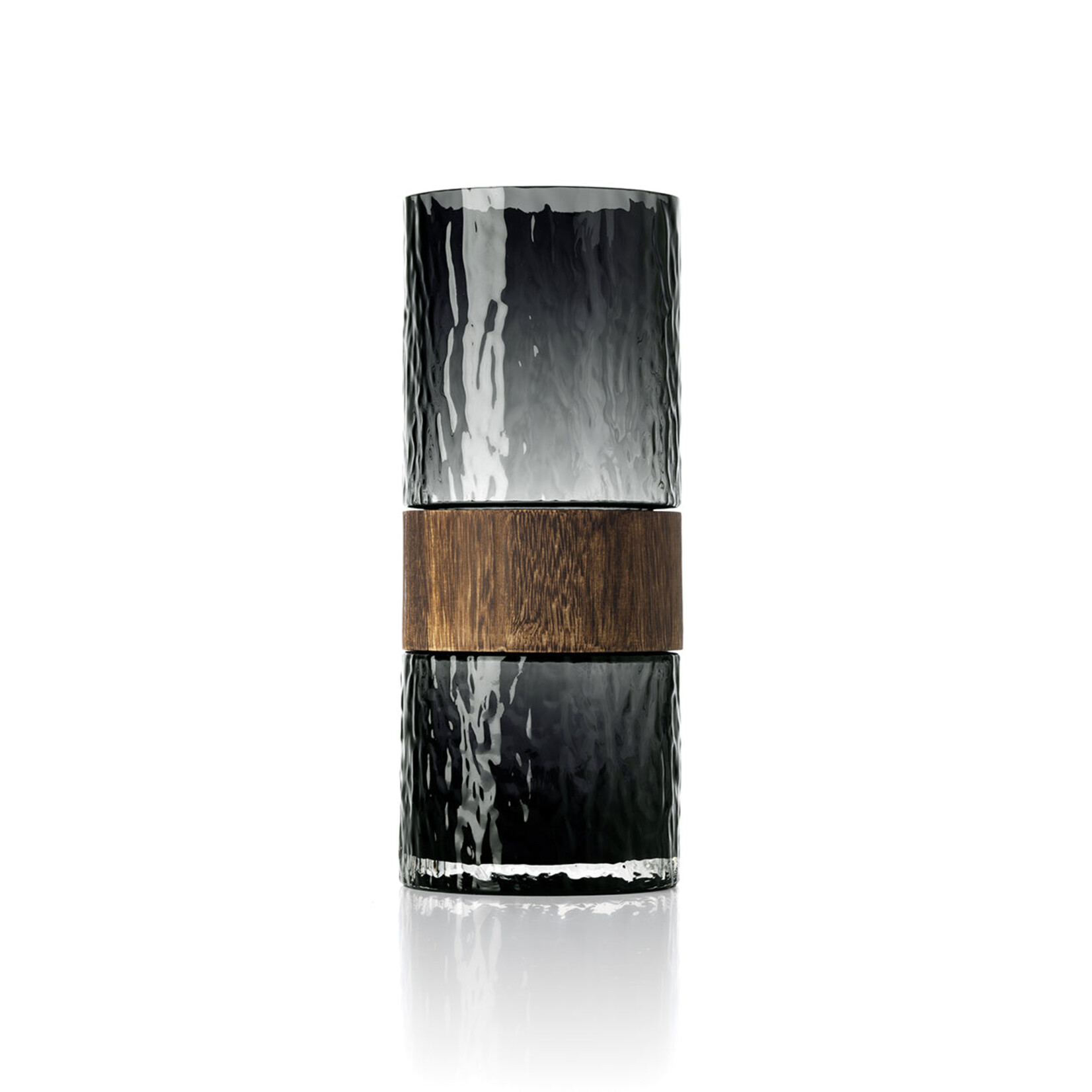 Bazar Bizar Antwerp The Wood You Be Mine Vase - Dark Grey - L