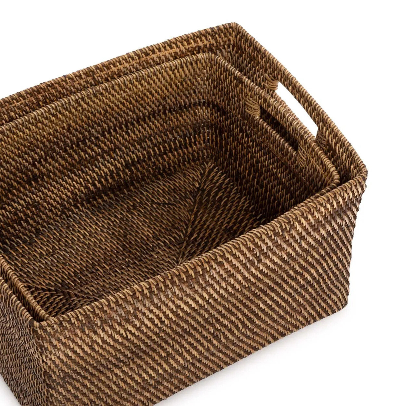 Bazar Bizar Antwerp The Colonial Magazine Basket - Natural Brown - L