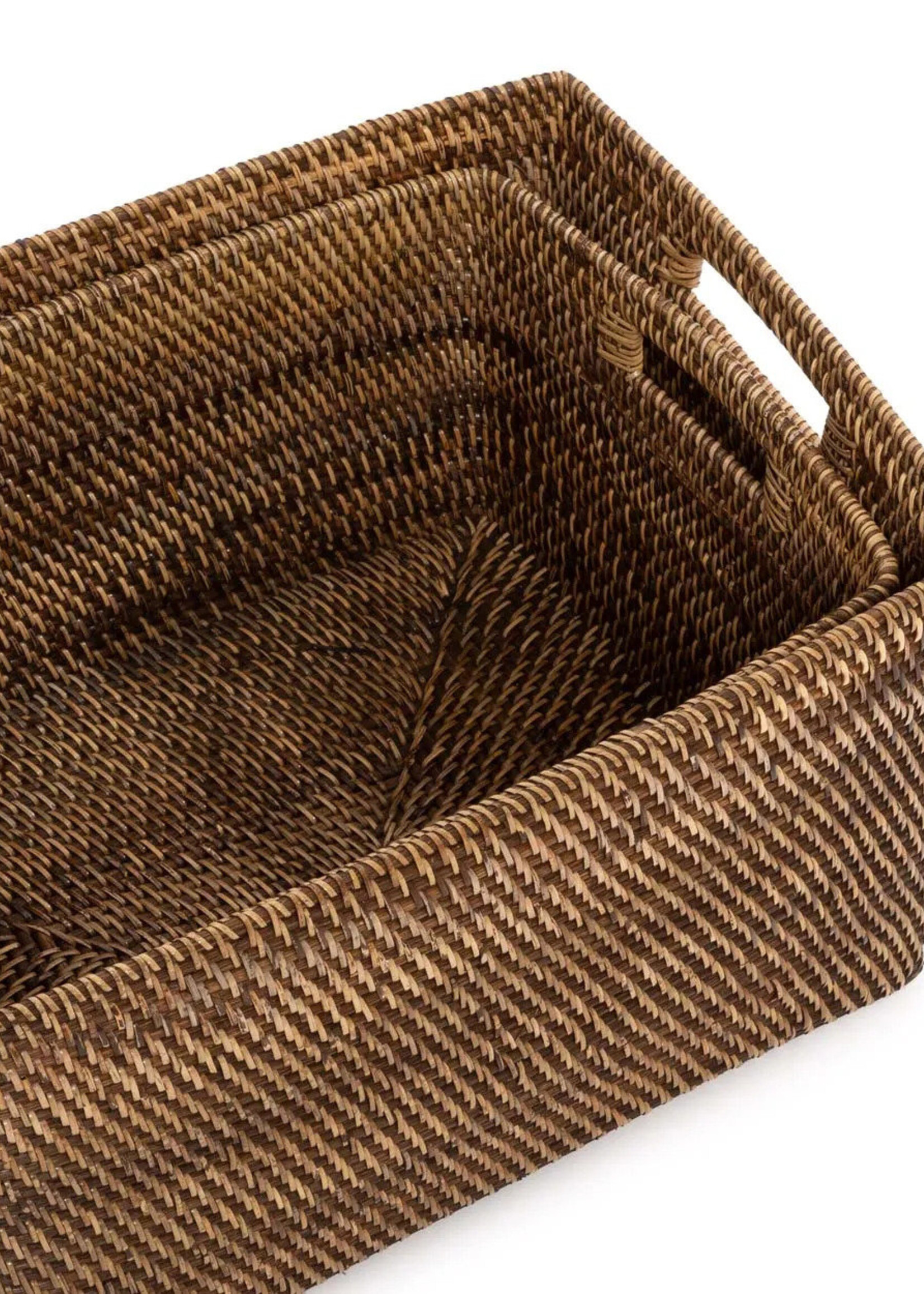 Bazar Bizar Antwerp The Colonial Magazine Basket - Natural Brown - L