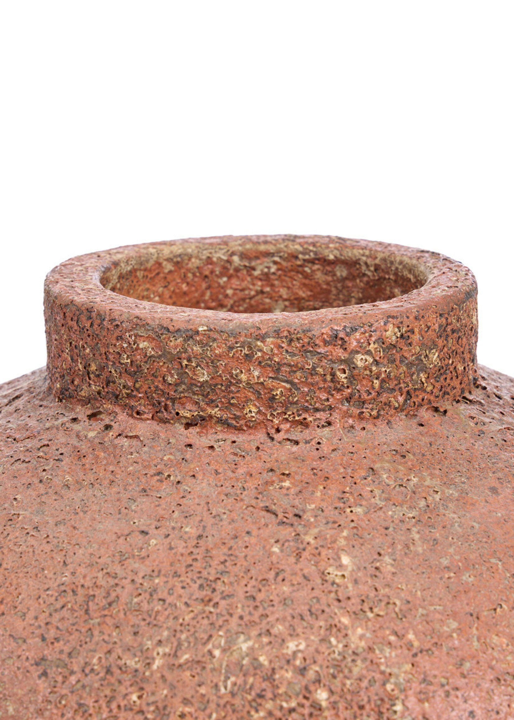 Bazar Bizar Antwerp The Clay Echo Vase - Terracotta - L