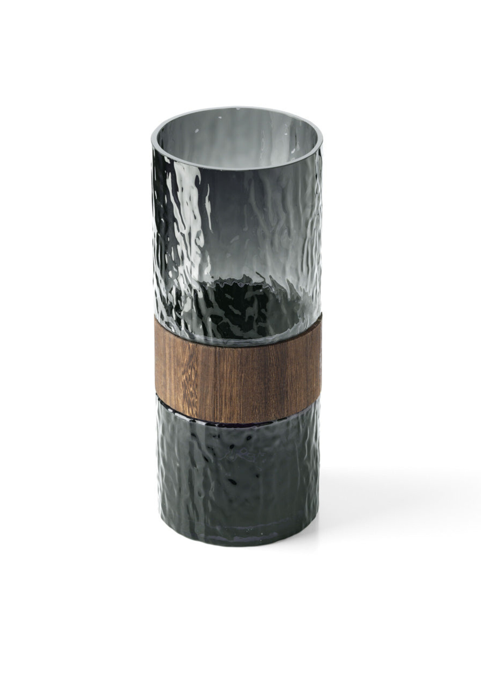 Bazar Bizar Antwerp The Wood You Be Mine Vase - Dark Grey - L