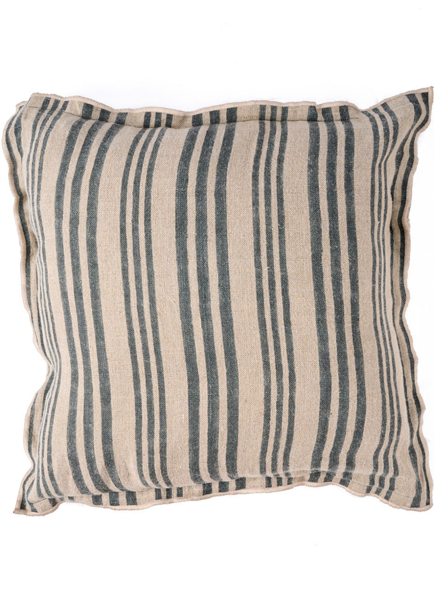 Bazar Bizar Antwerp The Nordic Stripe Cushion Cover - Natural Black - 50x50