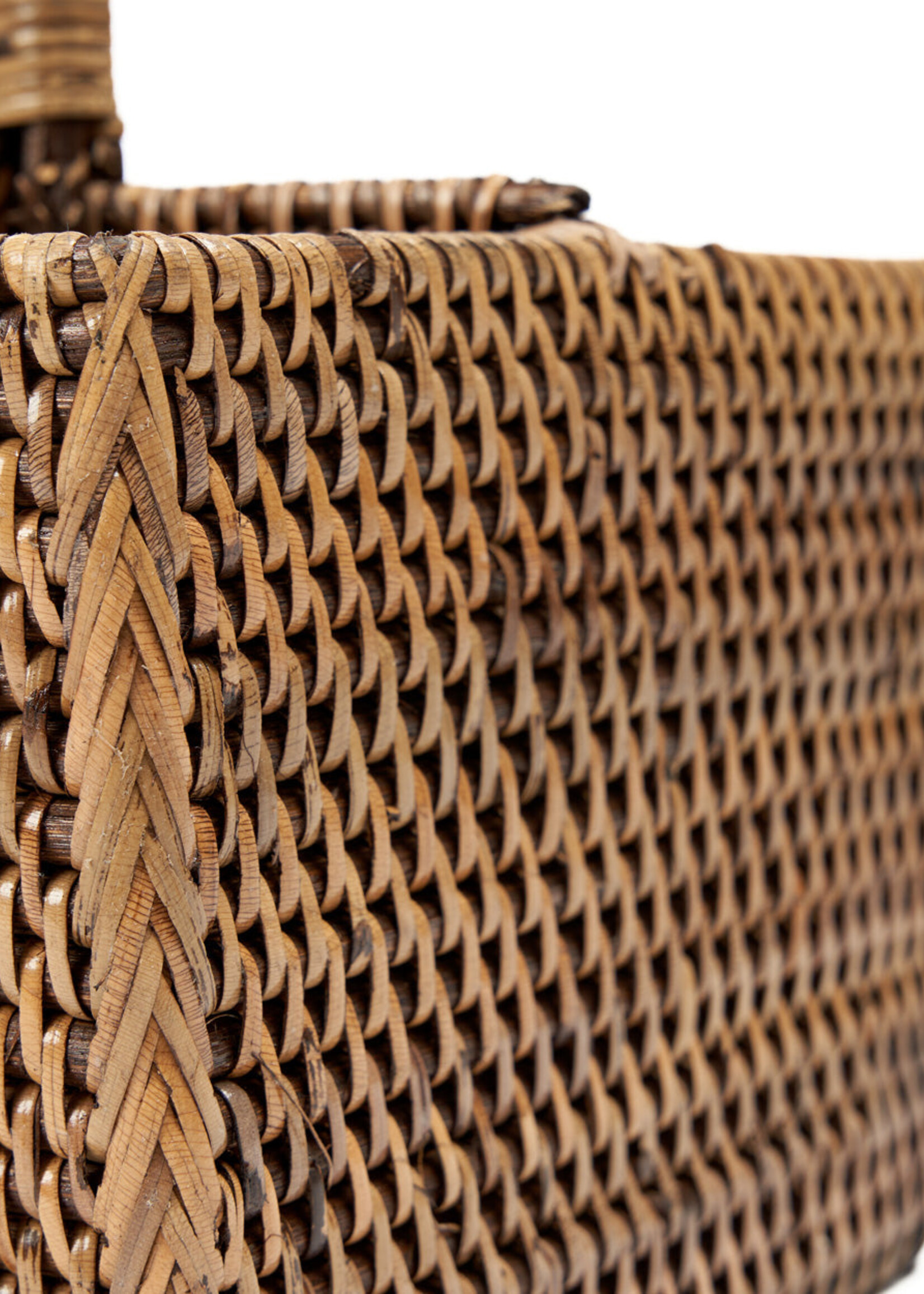 Bazar Bizar Antwerp The Rattan Cutlery Caddy N°2 - Natural Brown