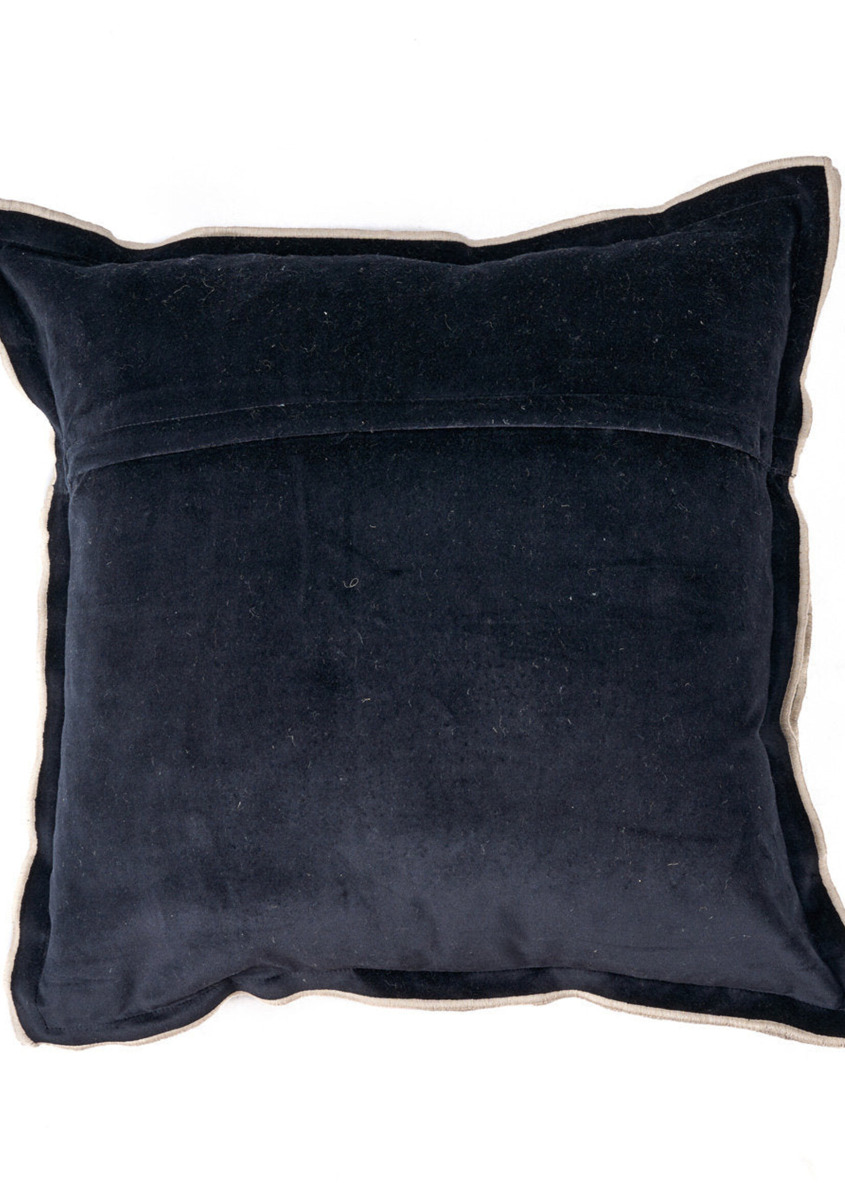 Bazar Bizar Antwerp The Nordic Stripe Cushion Cover - Natural Black - 50x50