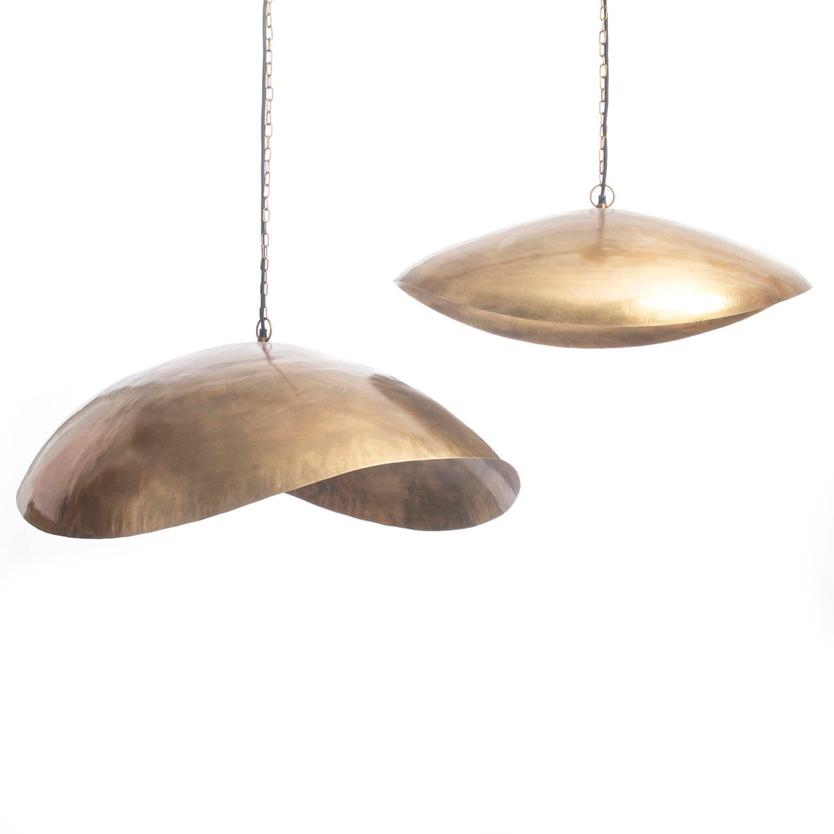 Bazar Bizar Antwerp The Fortune Cookie Pendant - Brass - XL