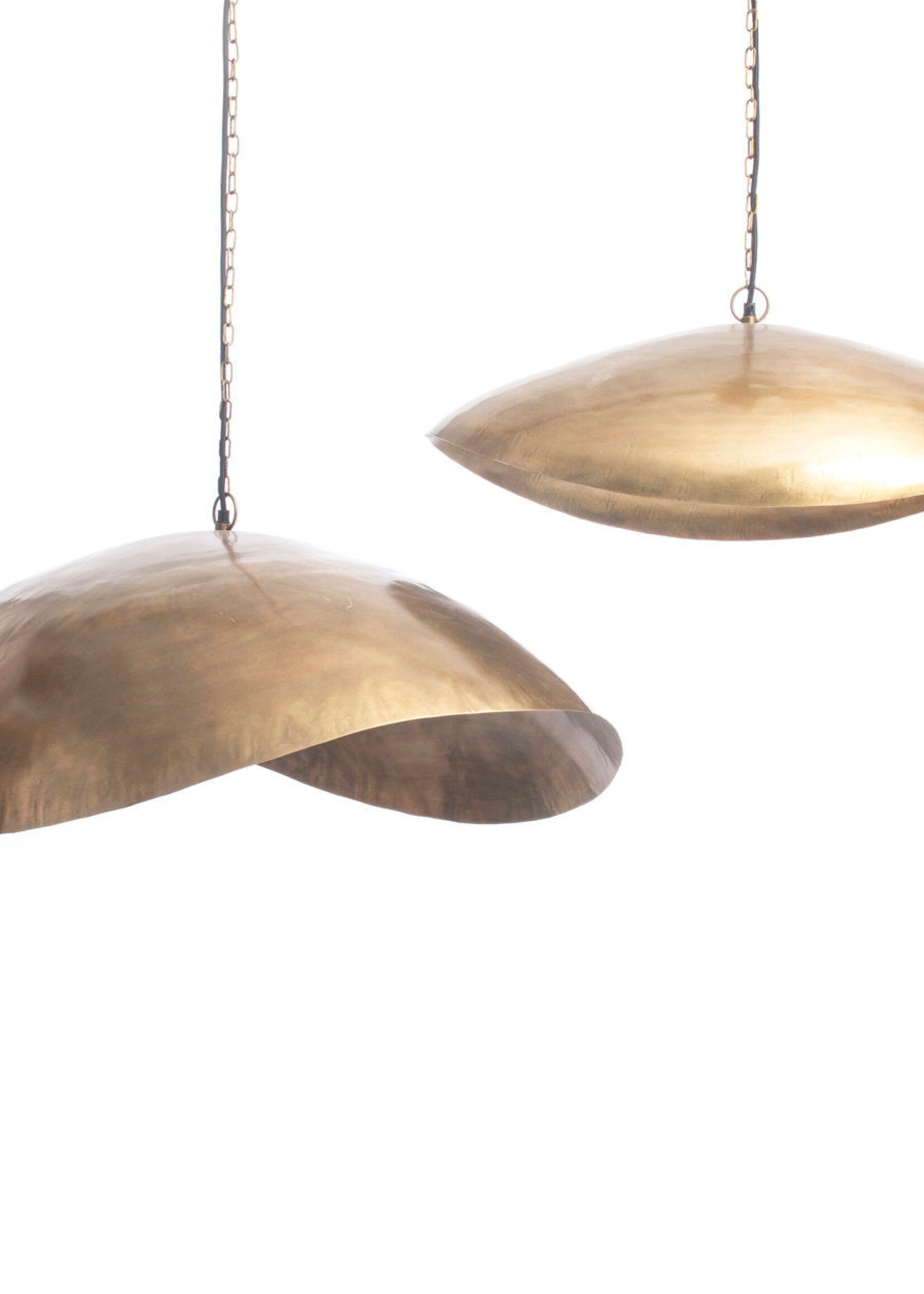 Bazar Bizar Antwerp The Fortune Cookie Pendant - Brass - XL