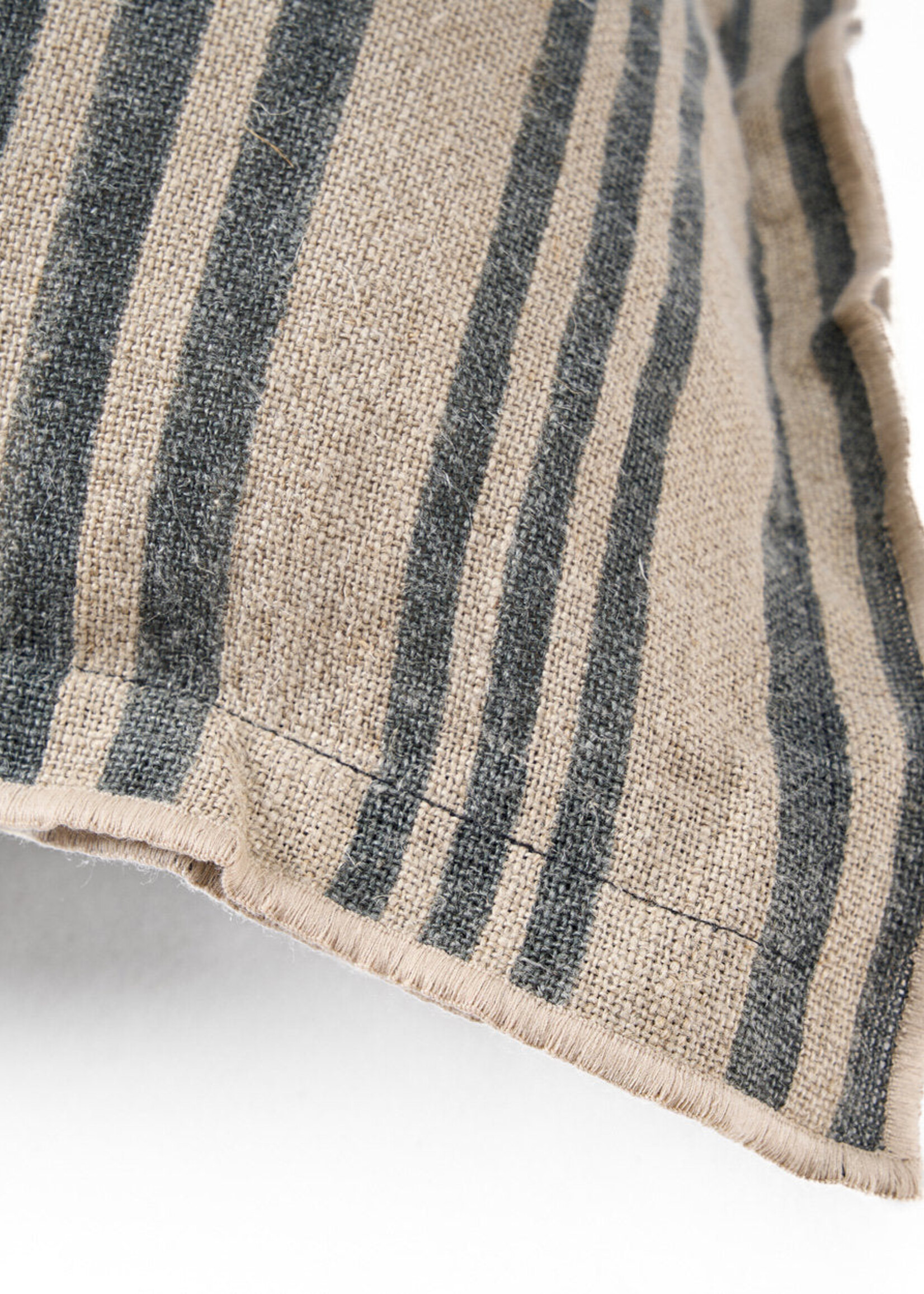 Bazar Bizar Antwerp The Nordic Stripe Cushion Cover - Natural Black - 50x50