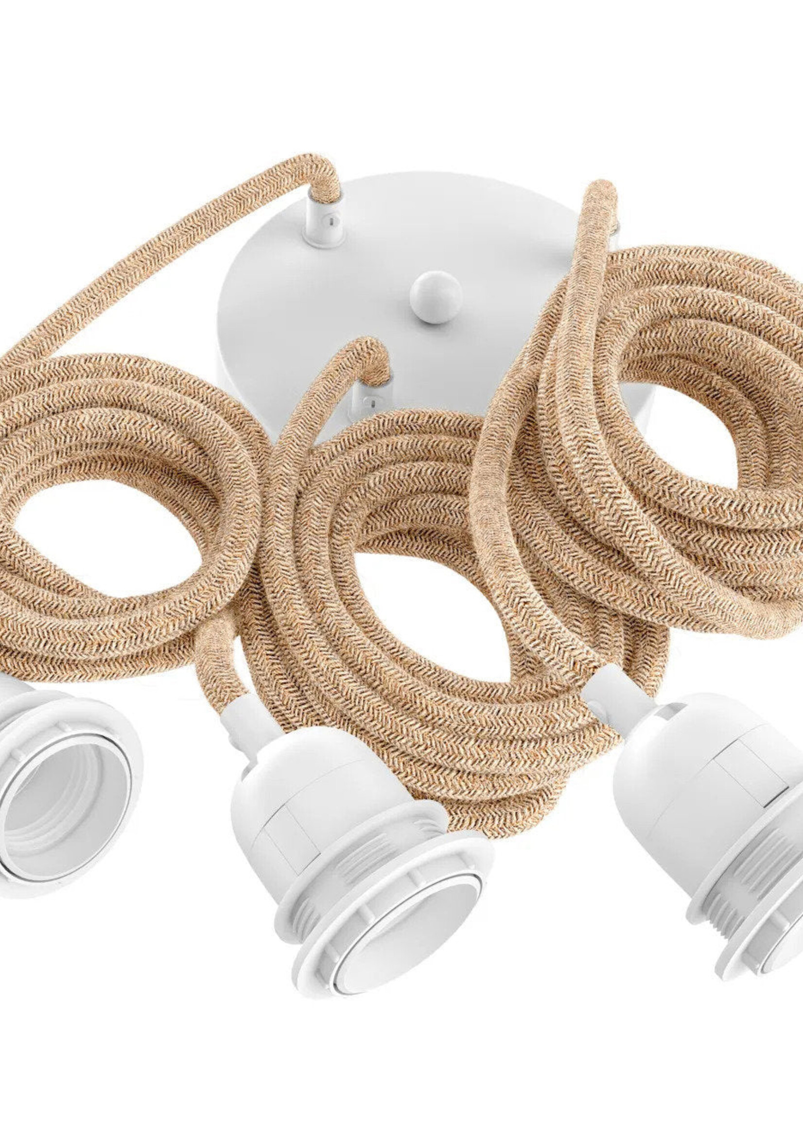 Bazar Bizar Antwerp Fitting Lamps Ceiling - Natural White - 3 Fittings