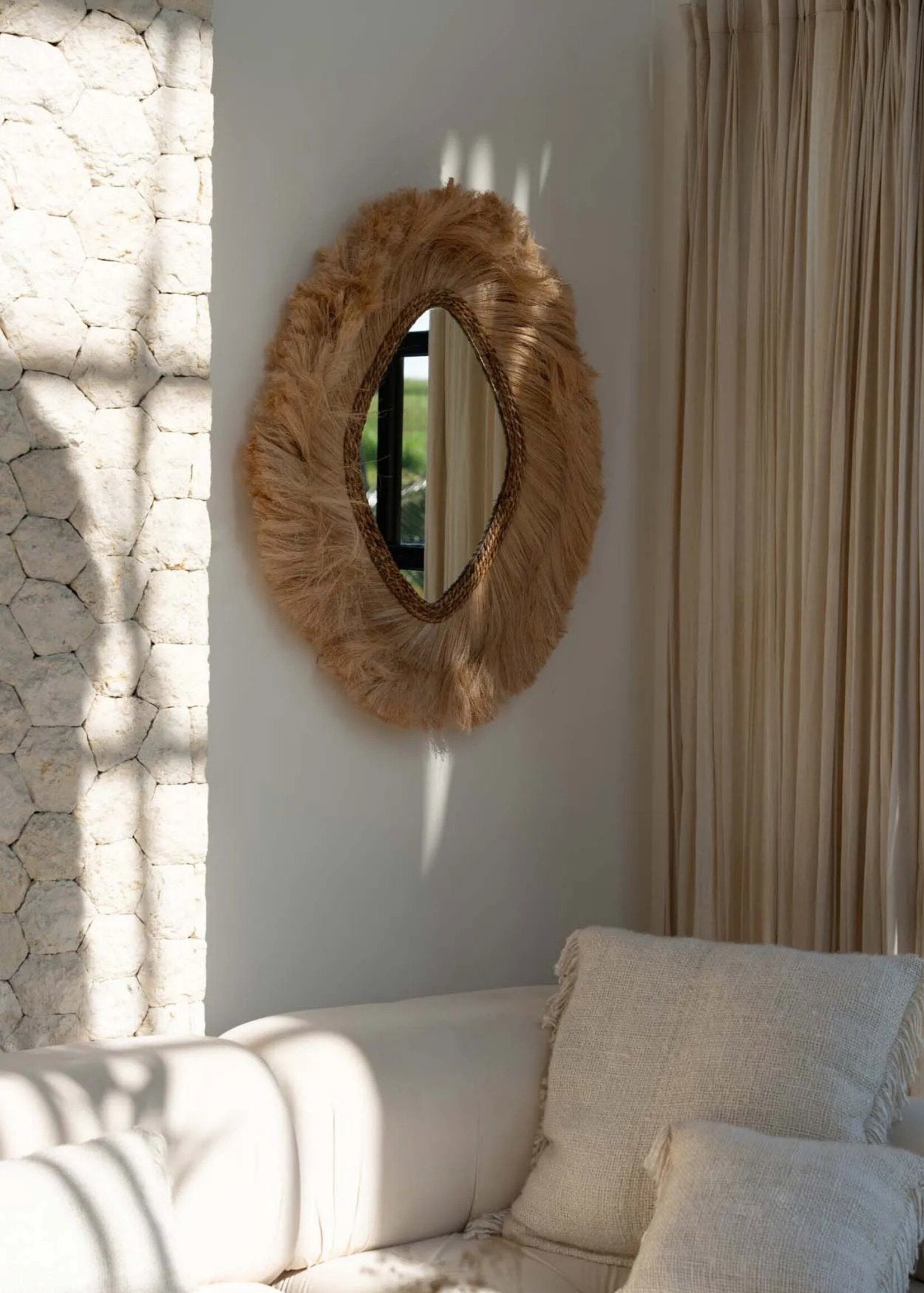Bazar Bizar Antwerp The La Duchessa Mirror - Natural - L