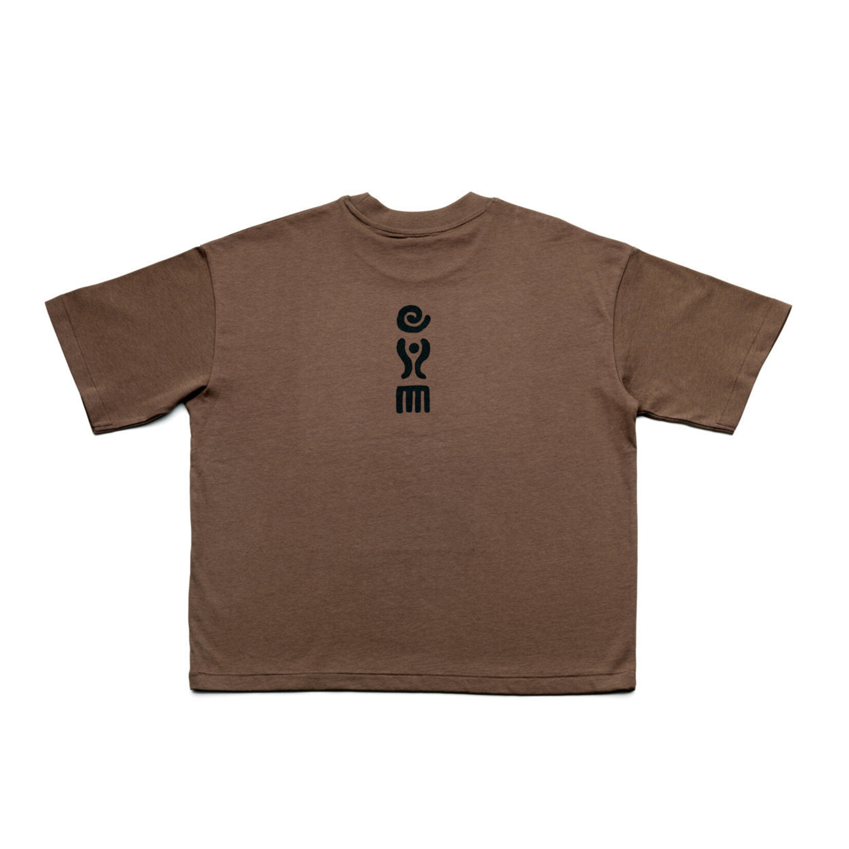 Bazar Bizar Antwerp The Glyph S/S T-Shirt - Mocha Black -M
