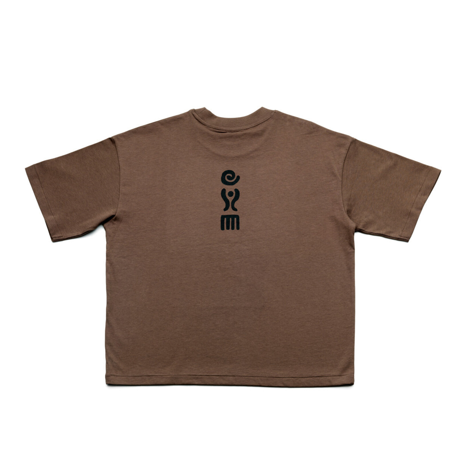 Bazar Bizar Antwerp The Glyph S/S T-Shirt - Mocha Black - L