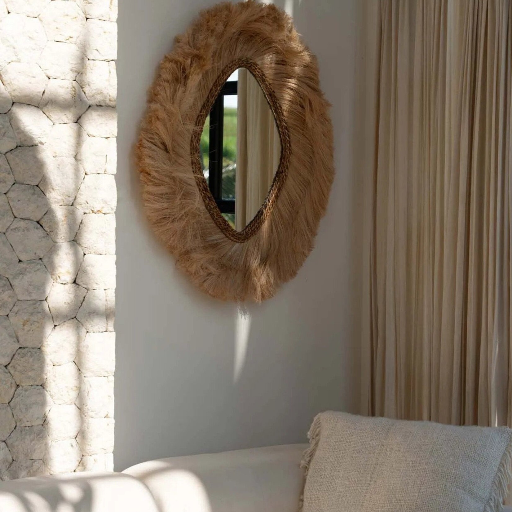 Bazar Bizar Antwerp The La Duchessa Mirror - Natural - L