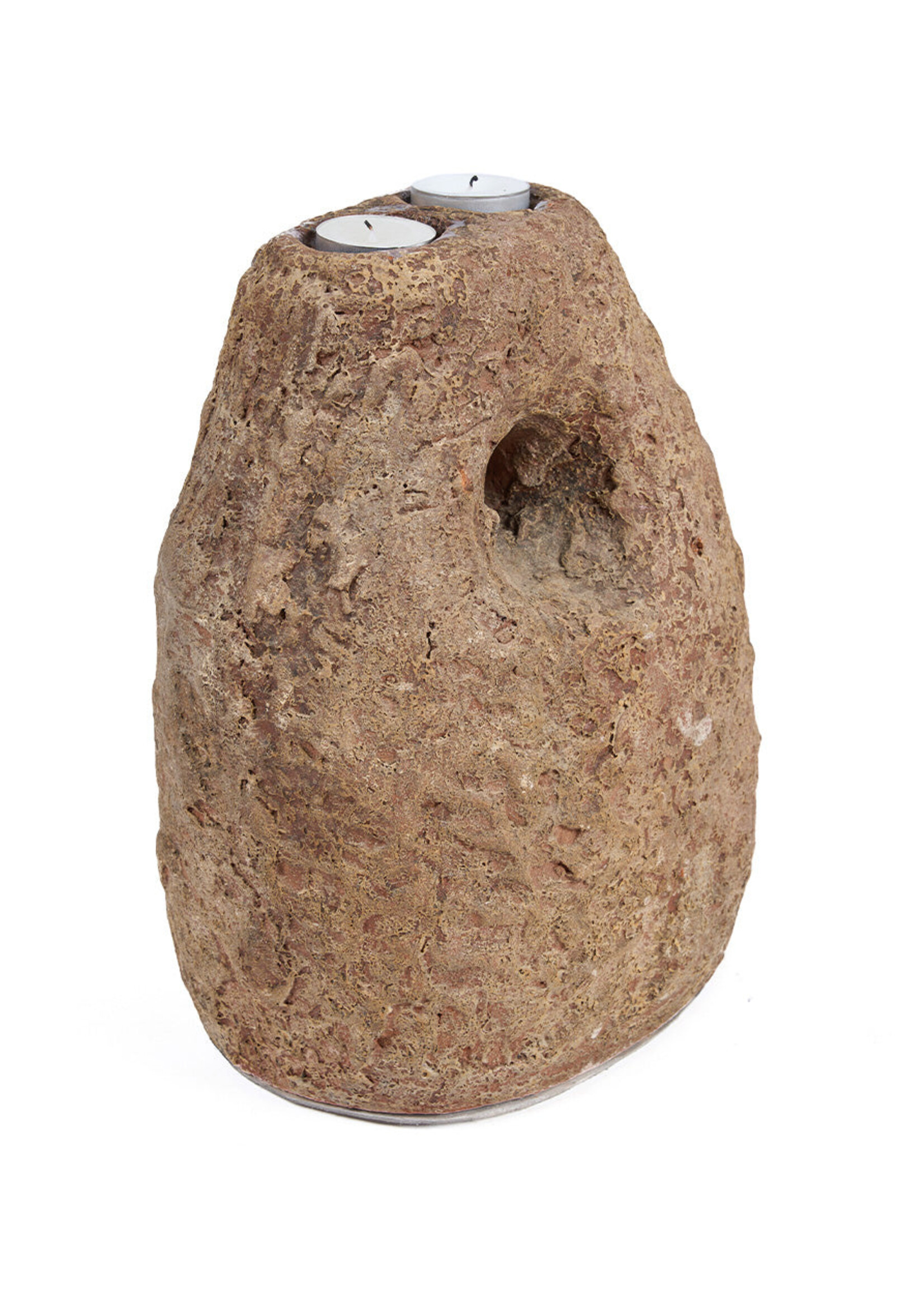 Bazar Bizar Antwerp The Terra Totem Candle Holder - Brown