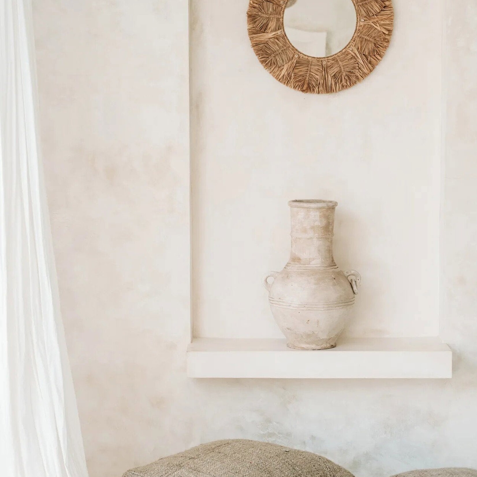 Bazar Bizar Antwerp The Palm Tree Mirror - Natural - M