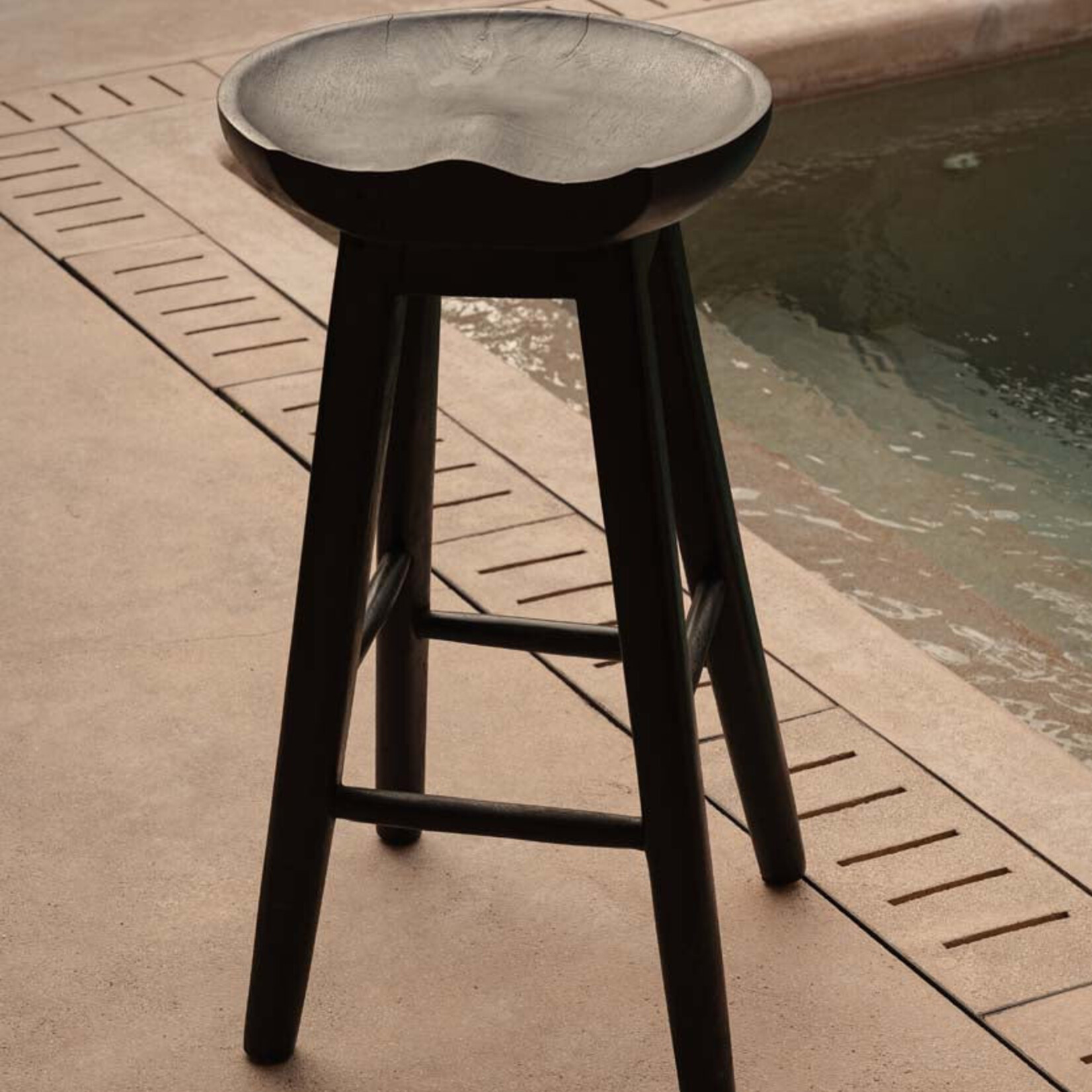 Bazar Bizar Antwerp The Tala Bar Stool - Black