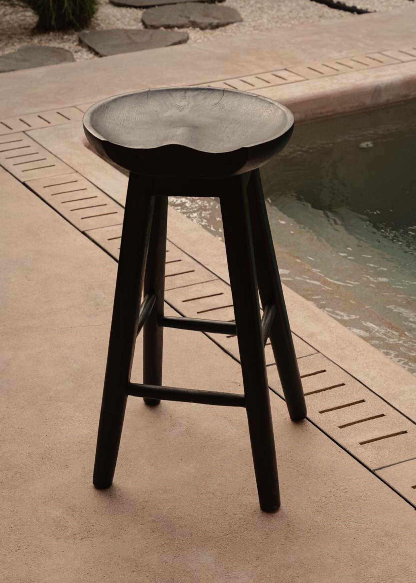 Bazar Bizar Antwerp The Tala Bar Stool - Black