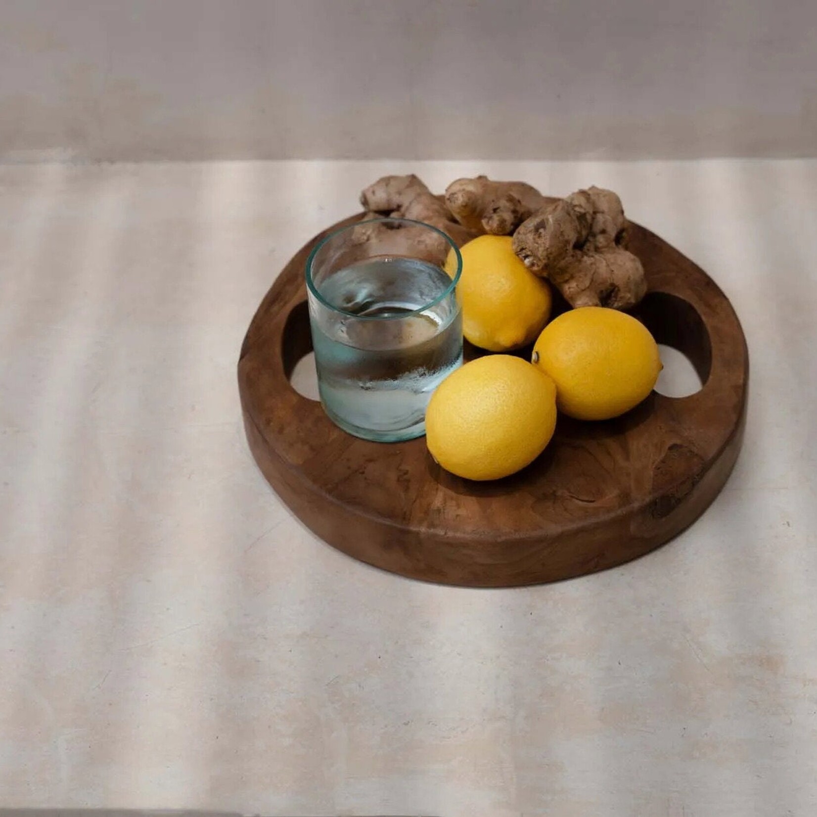 Bazar Bizar Antwerp The Teak Root Tray - Natural - S