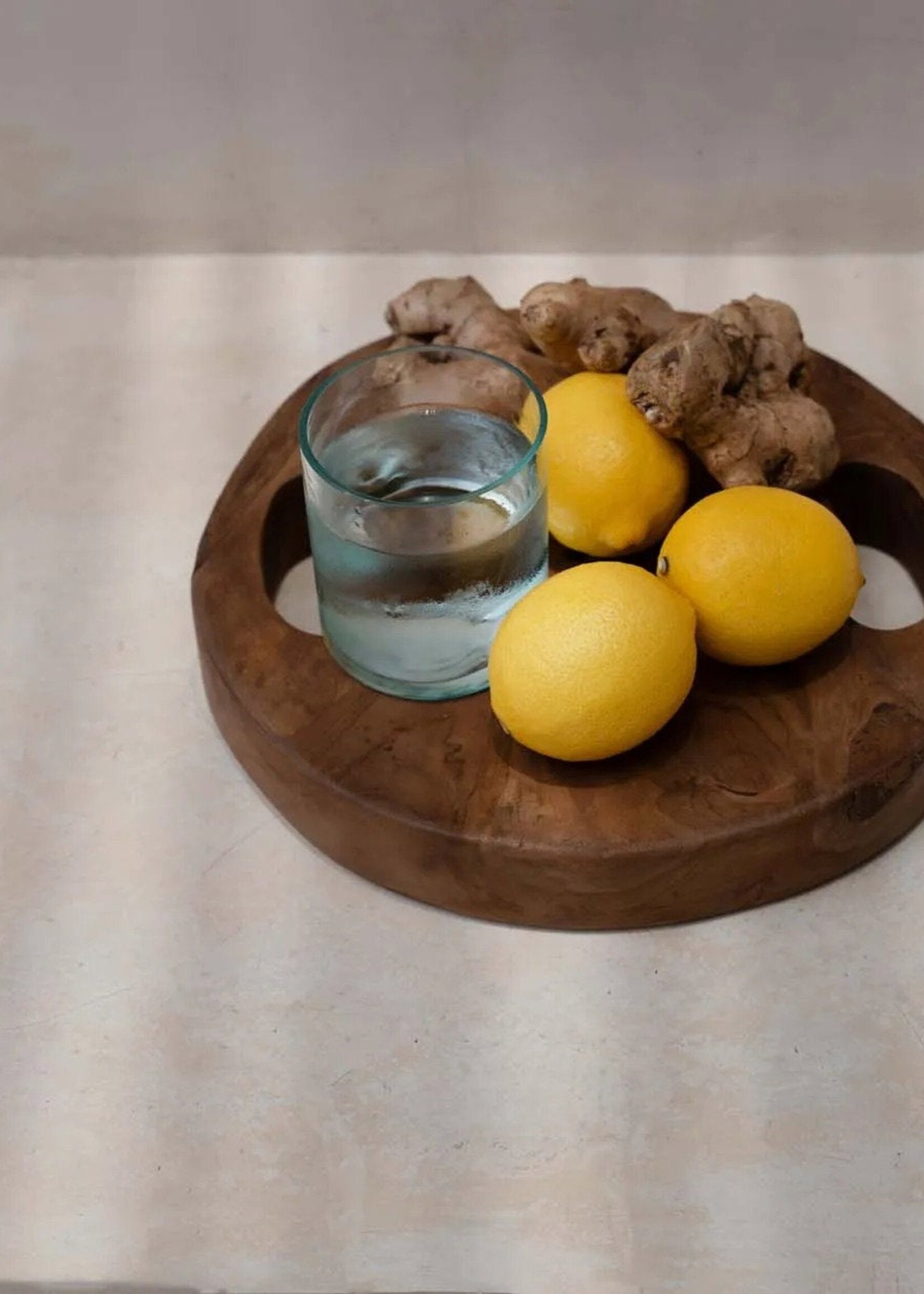 Bazar Bizar Antwerp The Teak Root Tray - Natural - S