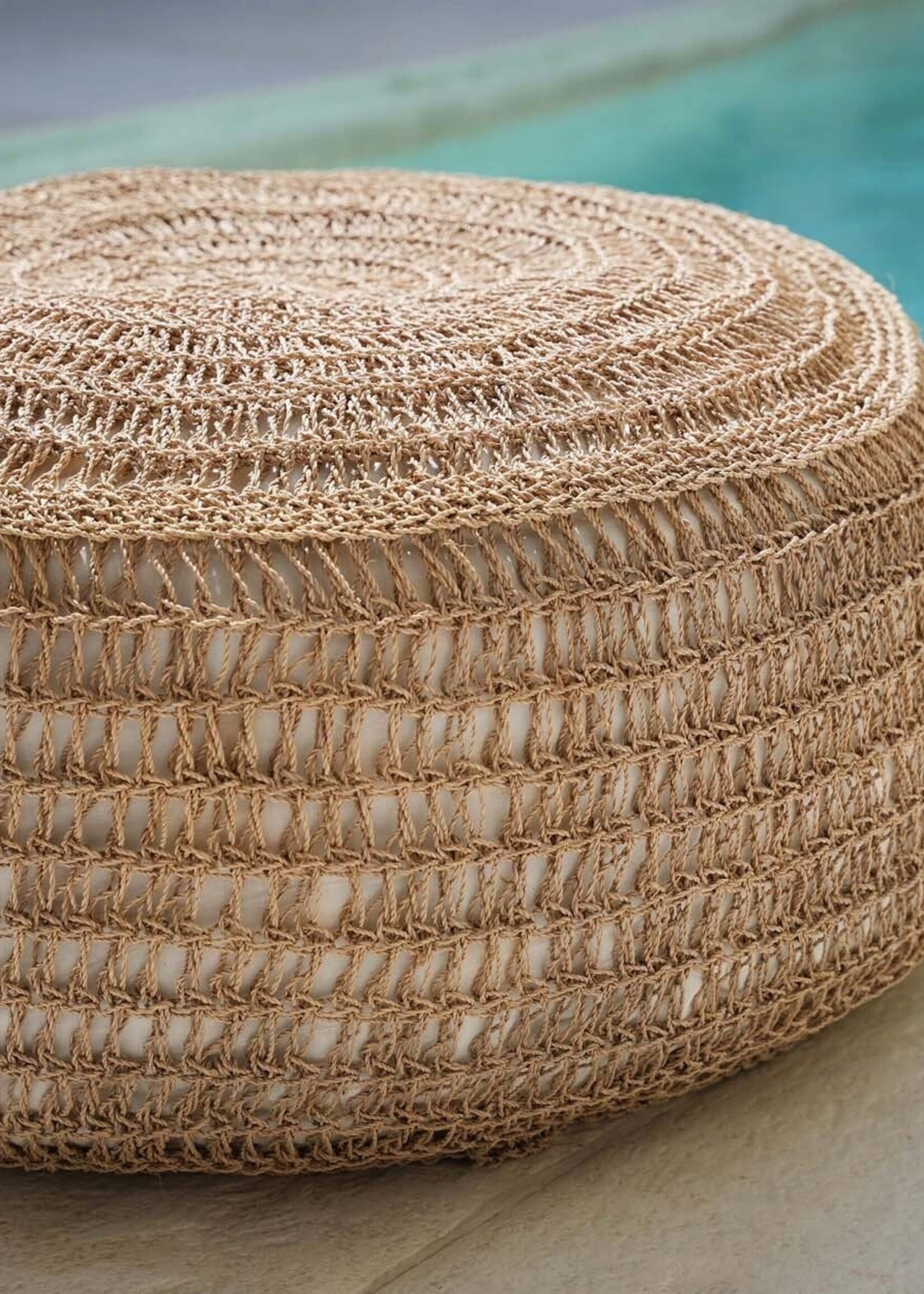 Bazar Bizar Antwerp The Seagrass Pouffe - Natural - M