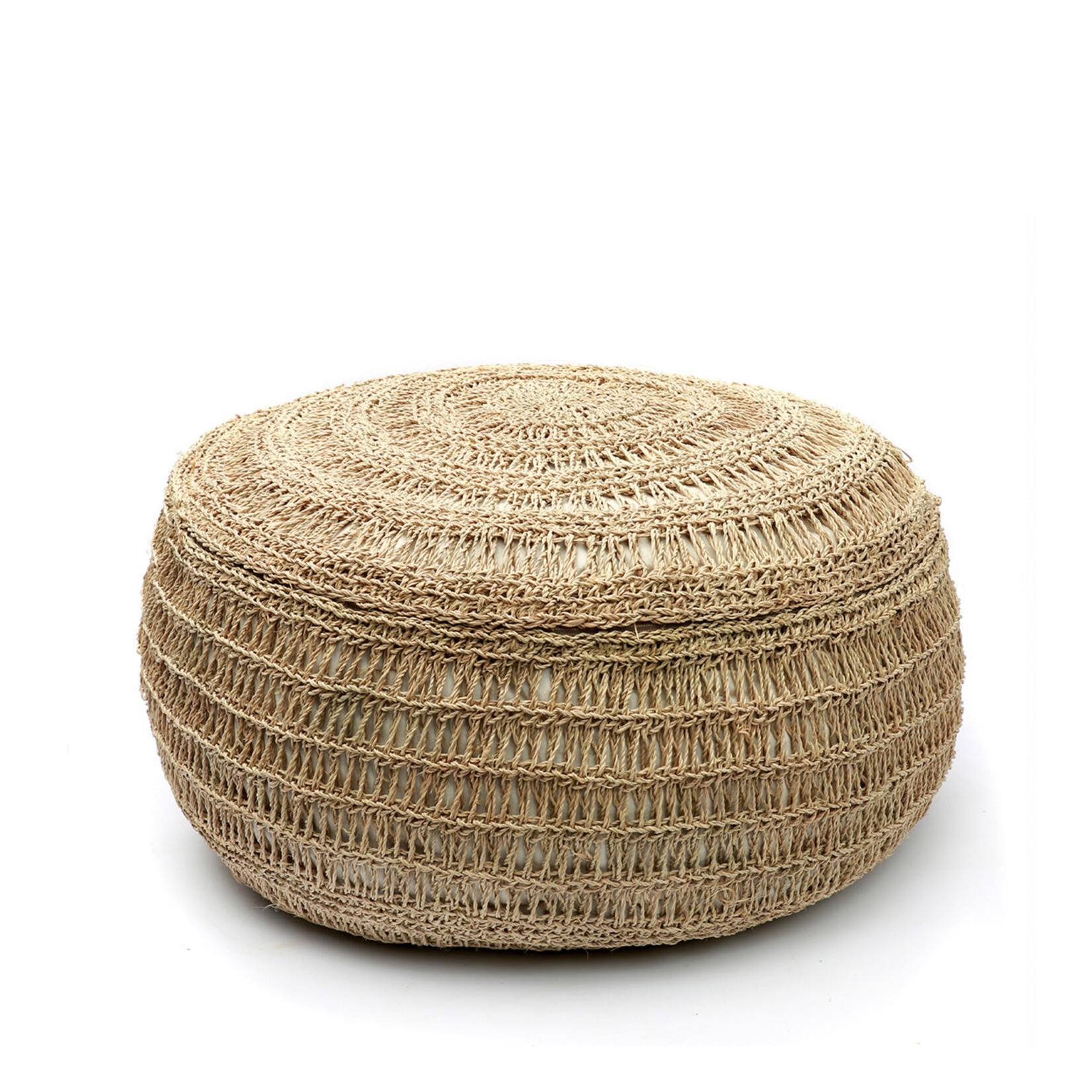 Bazar Bizar Antwerp The Seagrass Pouffe - Natural - M
