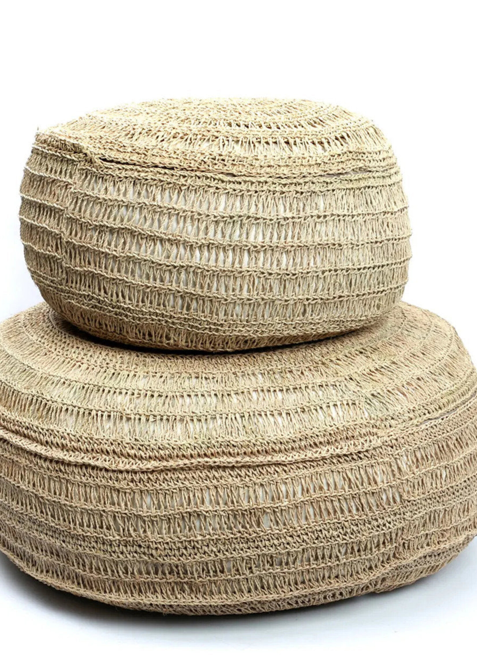 Bazar Bizar Antwerp The Seagrass Pouffe - Natural - M