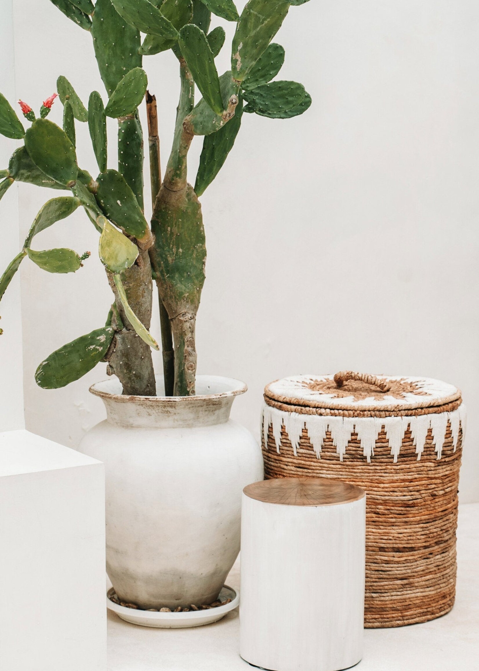 Bazar Bizar Antwerp The Tribe Stool - Natural White