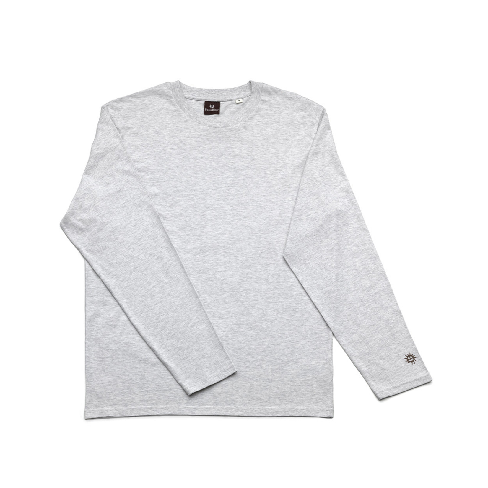 Bazar Bizar Antwerp The Checkerboard L/S T-Shirt - Heather Grey - L
