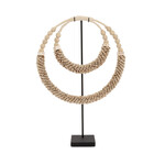 Bazar Bizar Antwerp The Double Shell Necklace On Stand - Natural