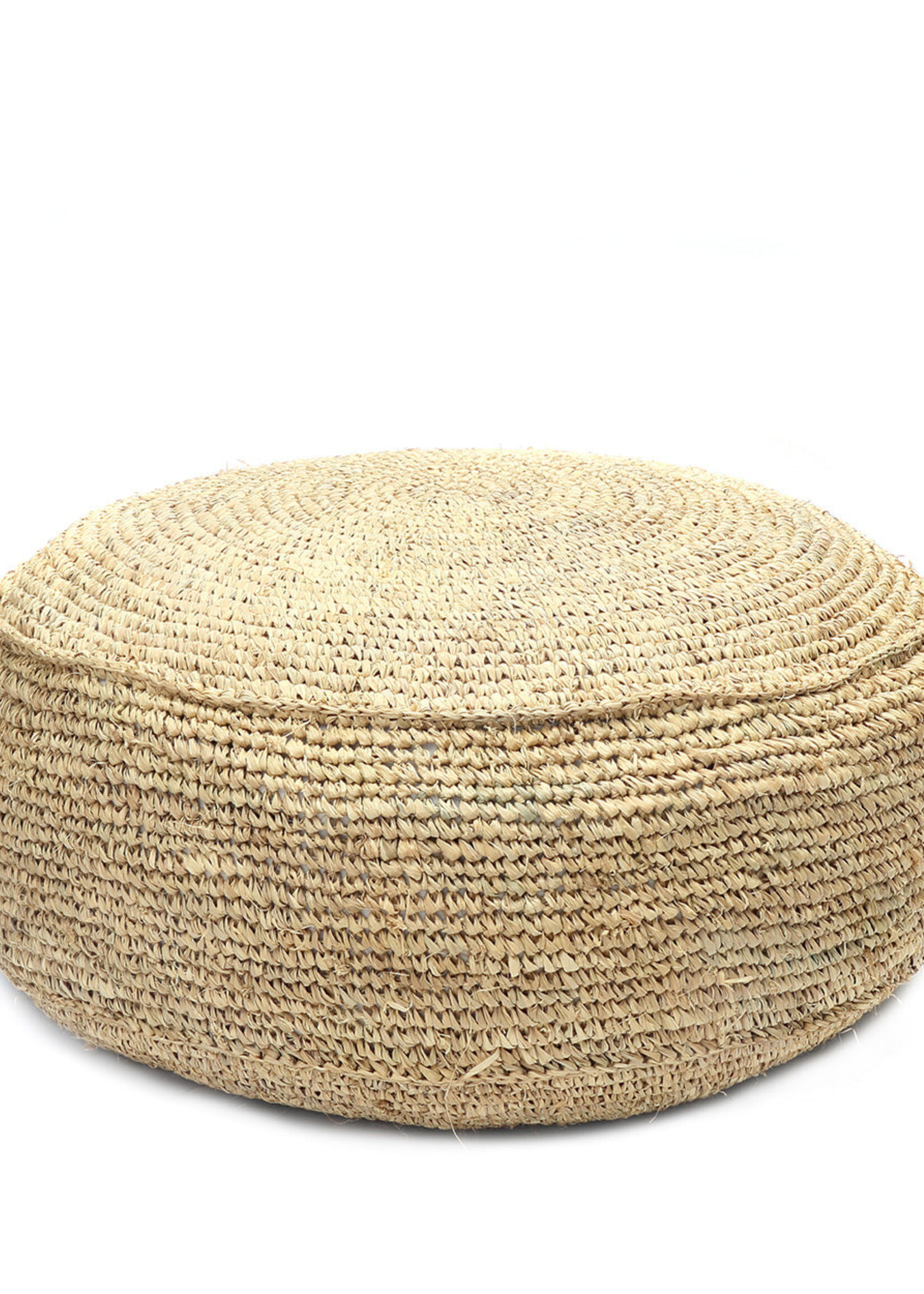 Bazar Bizar Antwerp The Raffia Flores Pouffe - Natural