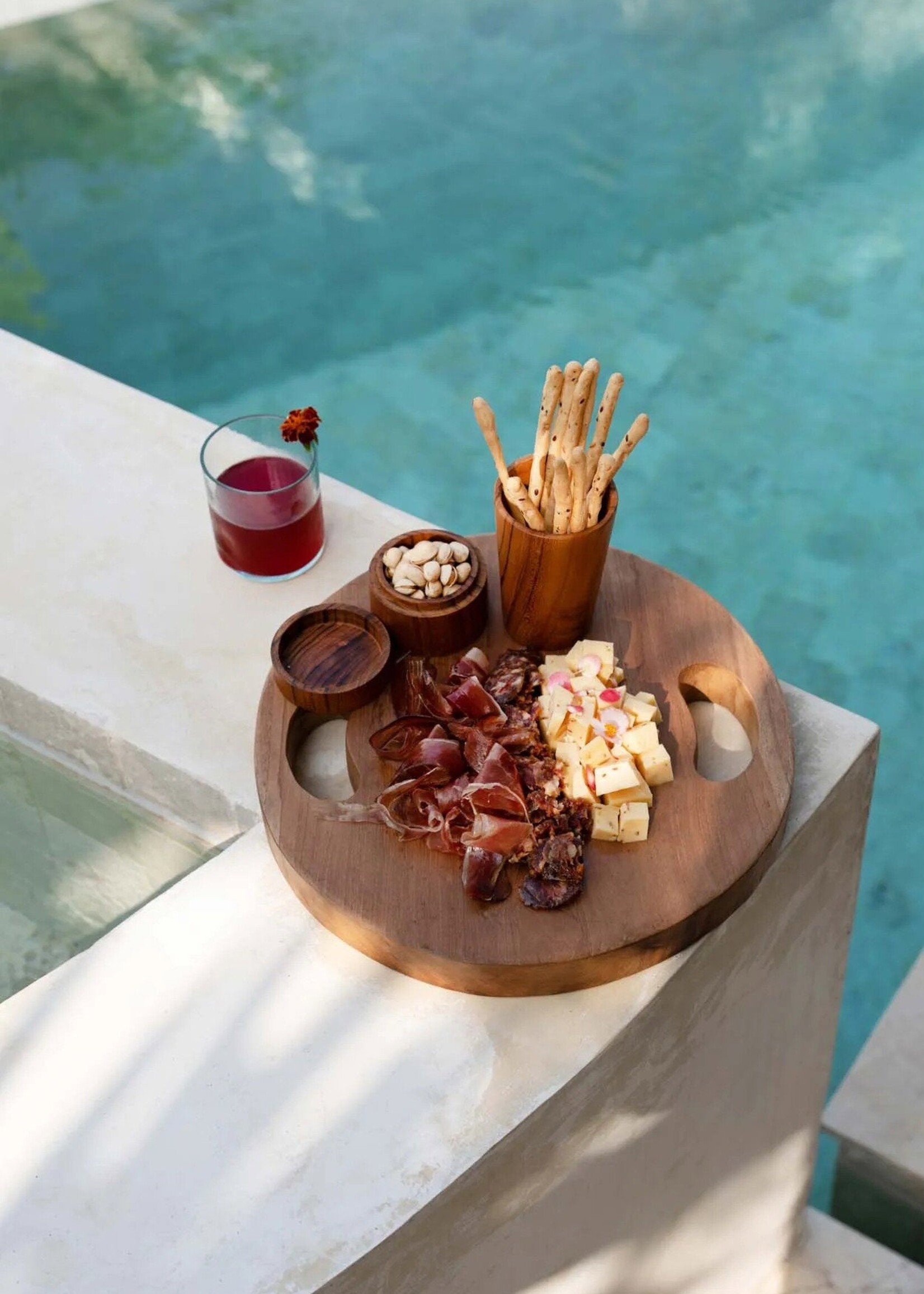 Bazar Bizar Antwerp The Teak Root Tray - Natural - L