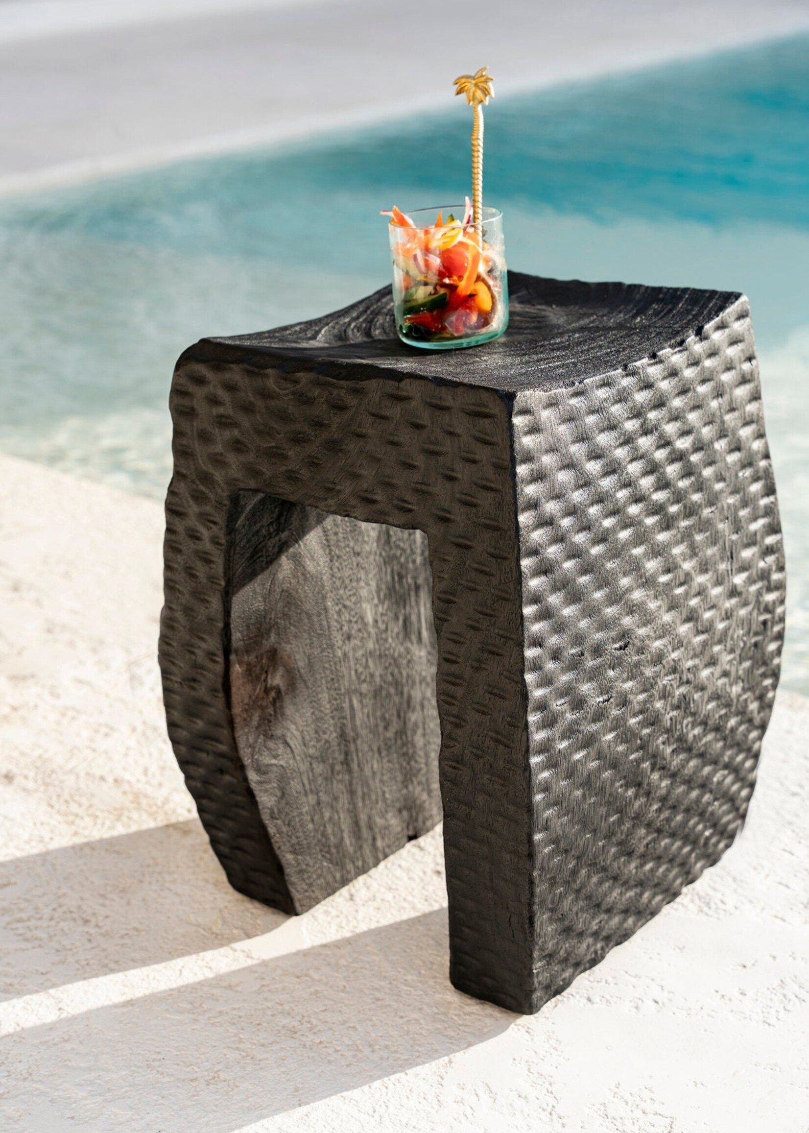 Bazar Bizar Antwerp The Montano Stool - Black