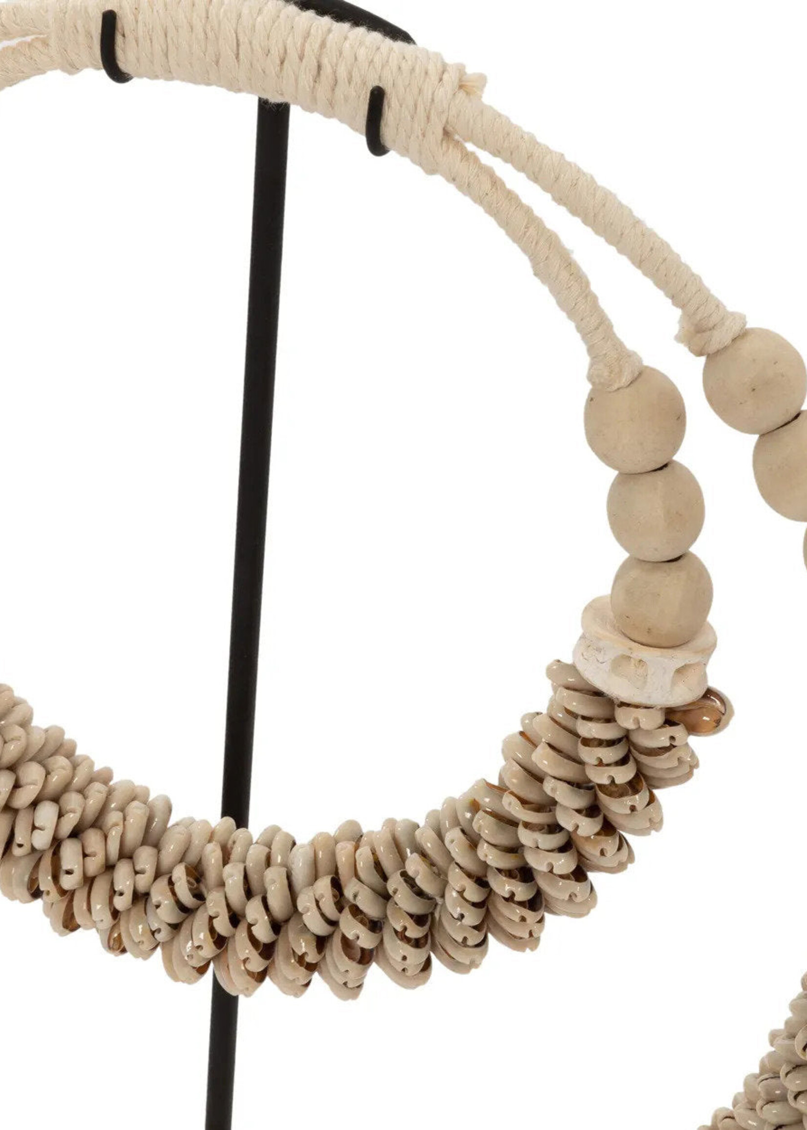 Bazar Bizar Antwerp The Double Shell Necklace On Stand - Natural