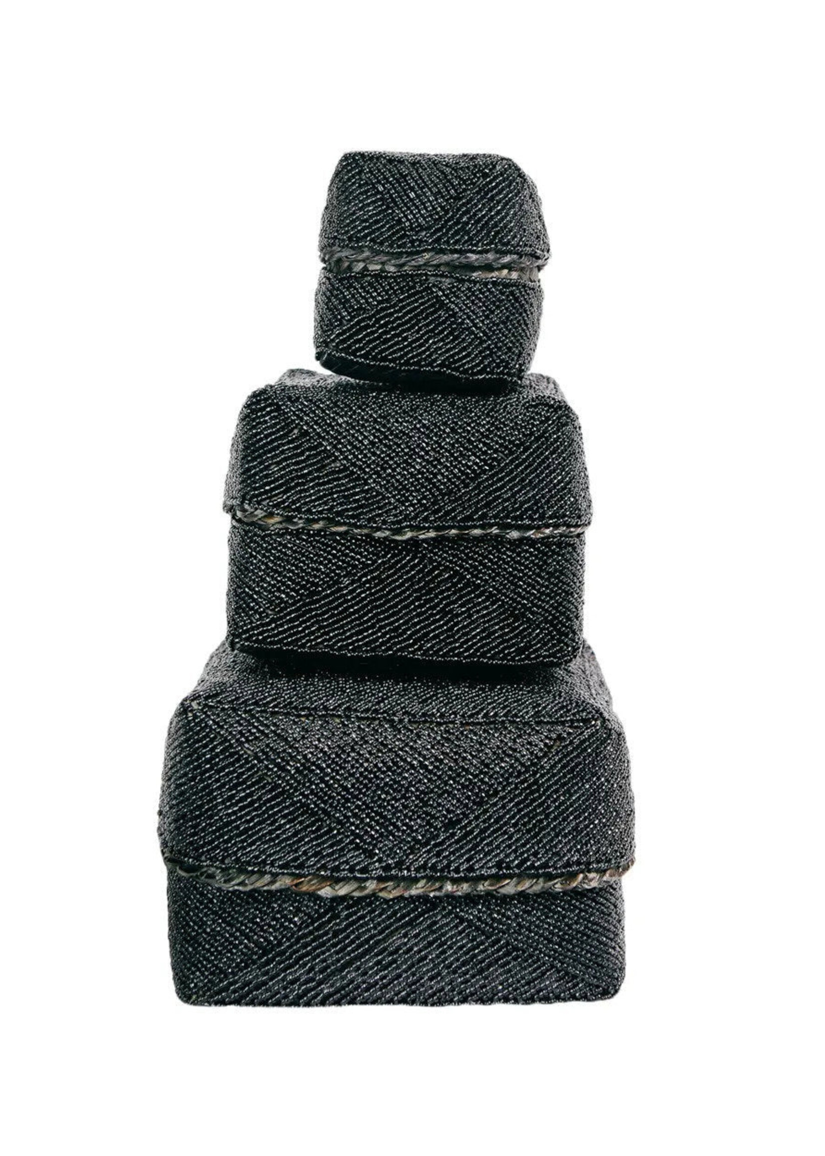 Bazar Bizar Antwerp The Beaded Basket - Black - S
